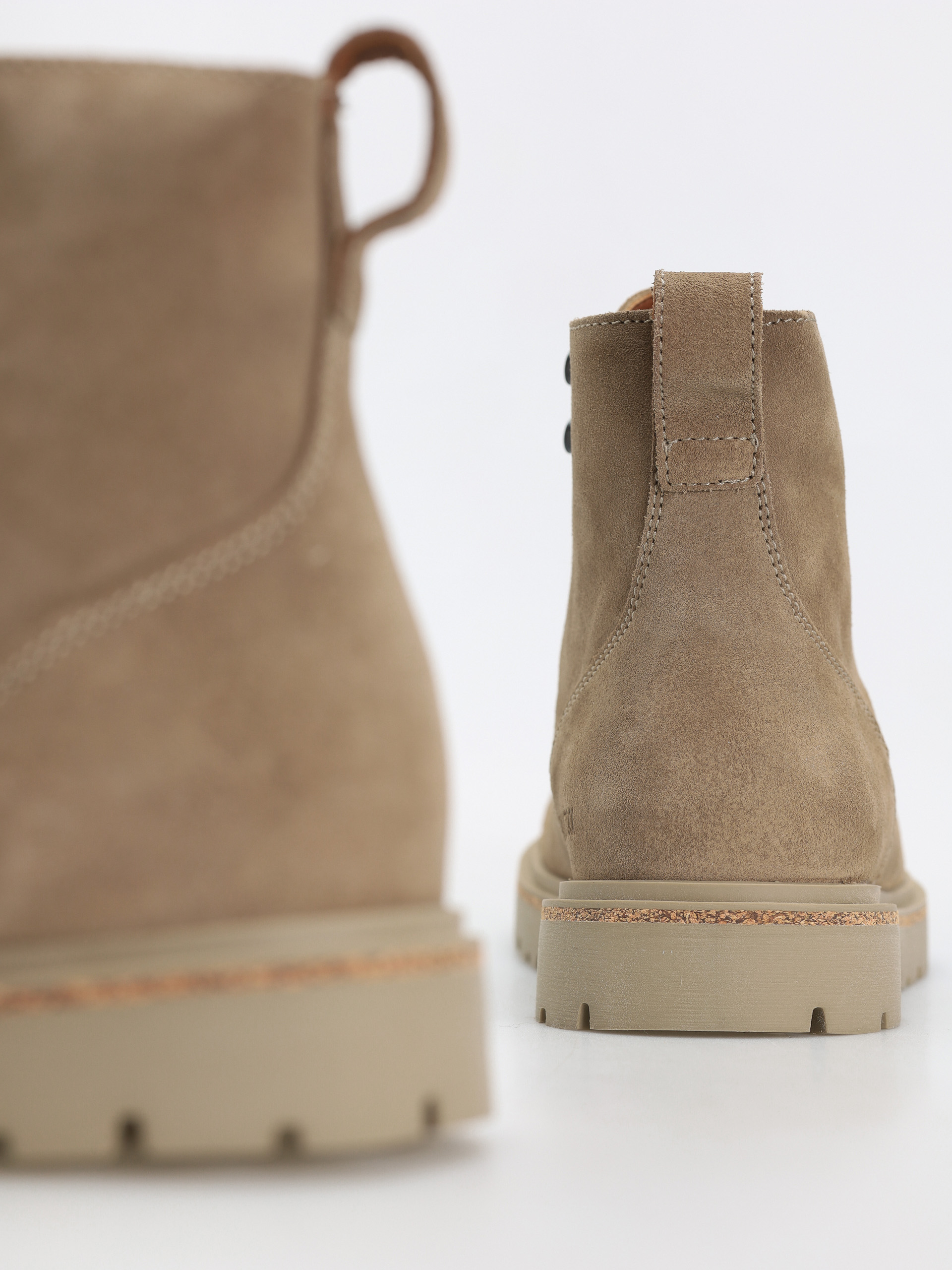 Buty Birkenstock Highwood Lace Mid Suede Leather Regular (taupe)