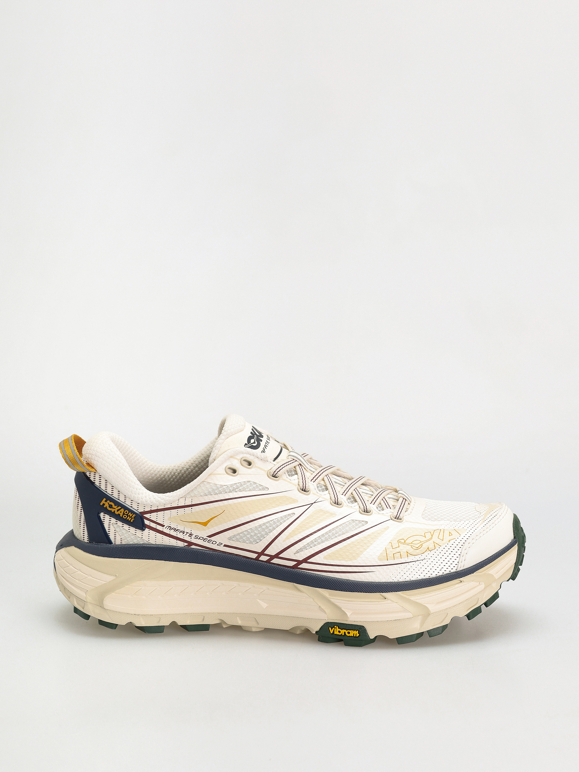 ★HOKA(Unisex)★Mafate Speed 2★Oat Milk Vaporous Buty Hoka Mafate Speed 2 - biały, wielobarwny (alabaster/oat