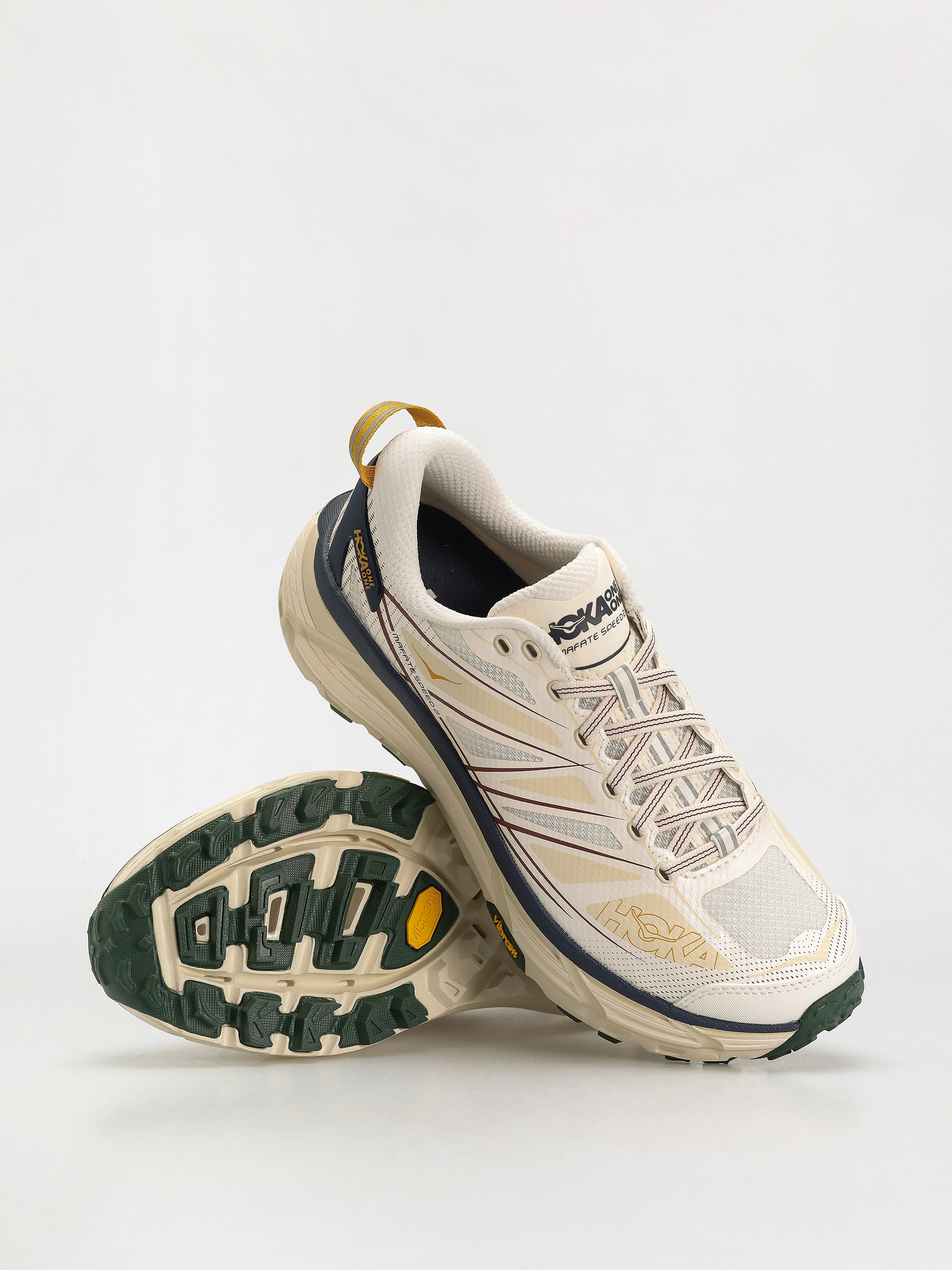 ★HOKA(Unisex)★Mafate Speed 2★Oat Milk Vaporous Buty Hoka Mafate Speed 2 - biały, wielobarwny (alabaster/oat