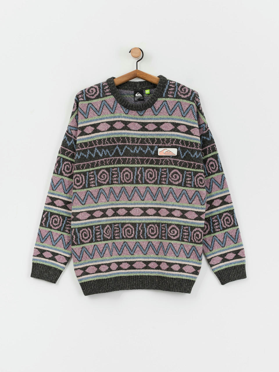 Sweter Quiksilver Purple Vision (grape shake heritage stripe 64)