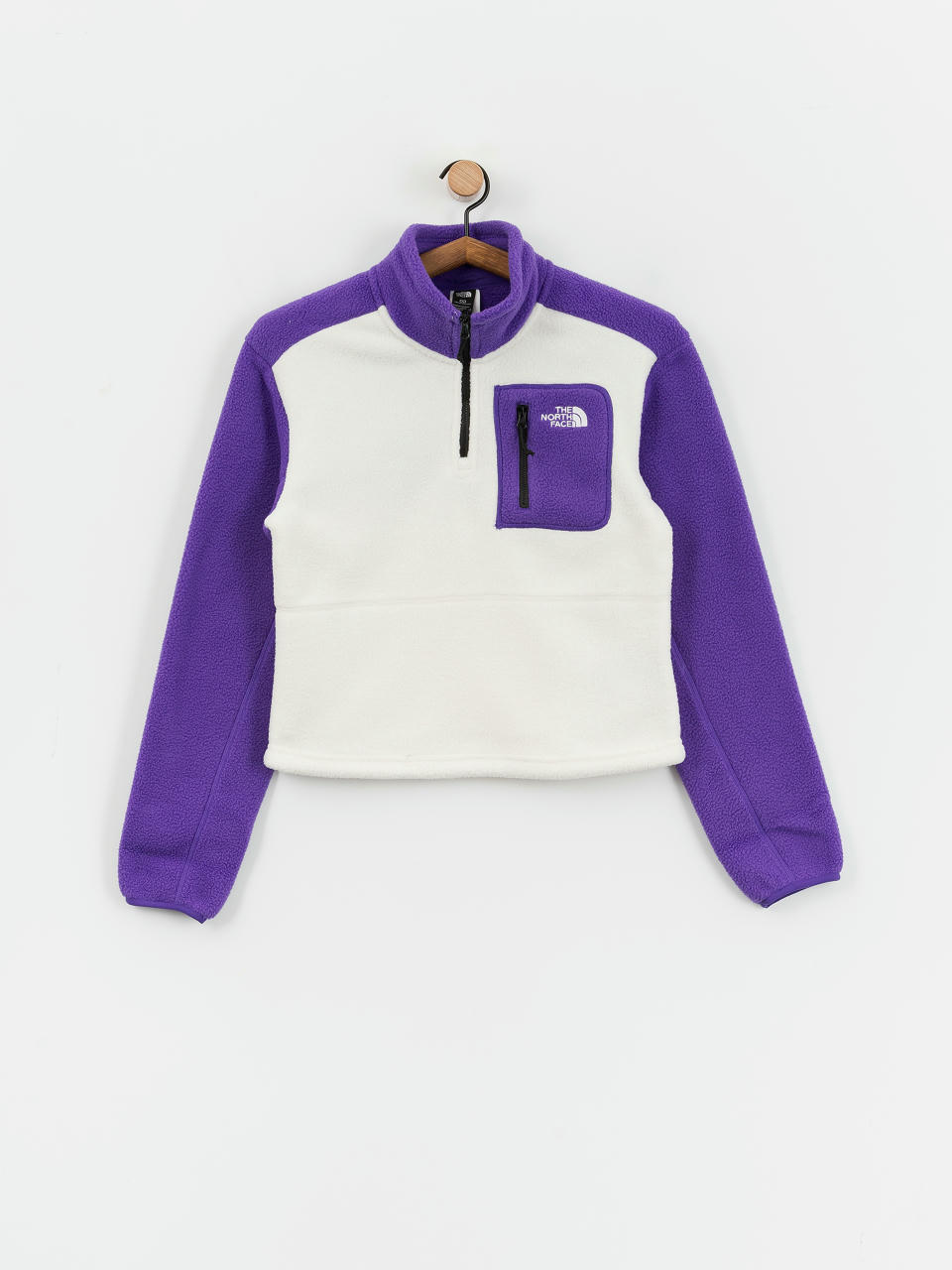 Damski Polar The North Face Yumiori 1/4 Zip (white dune/peak purple)