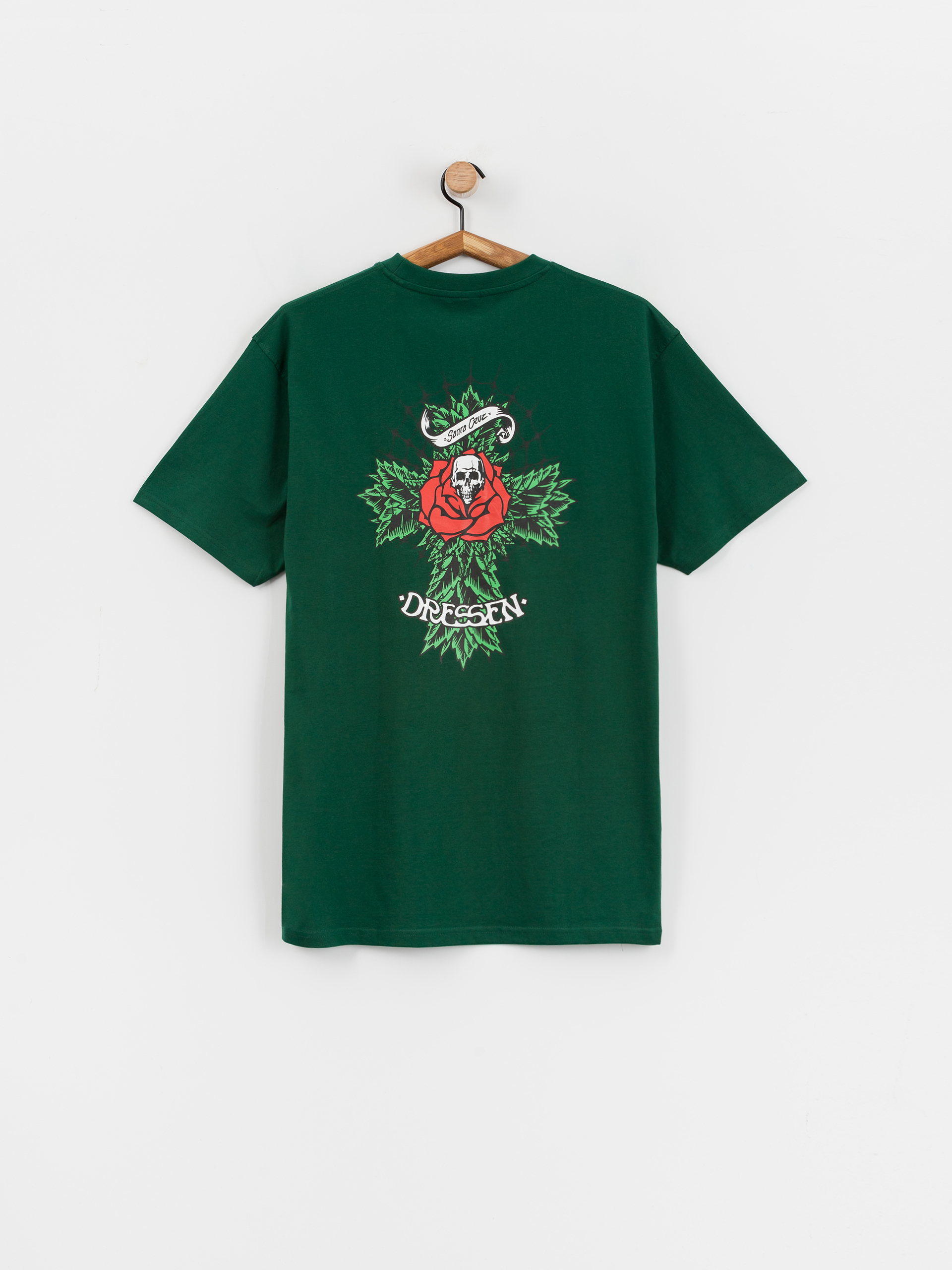 T-shirt Santa Cruz Dressen Rose Cross 2 (rainforest)