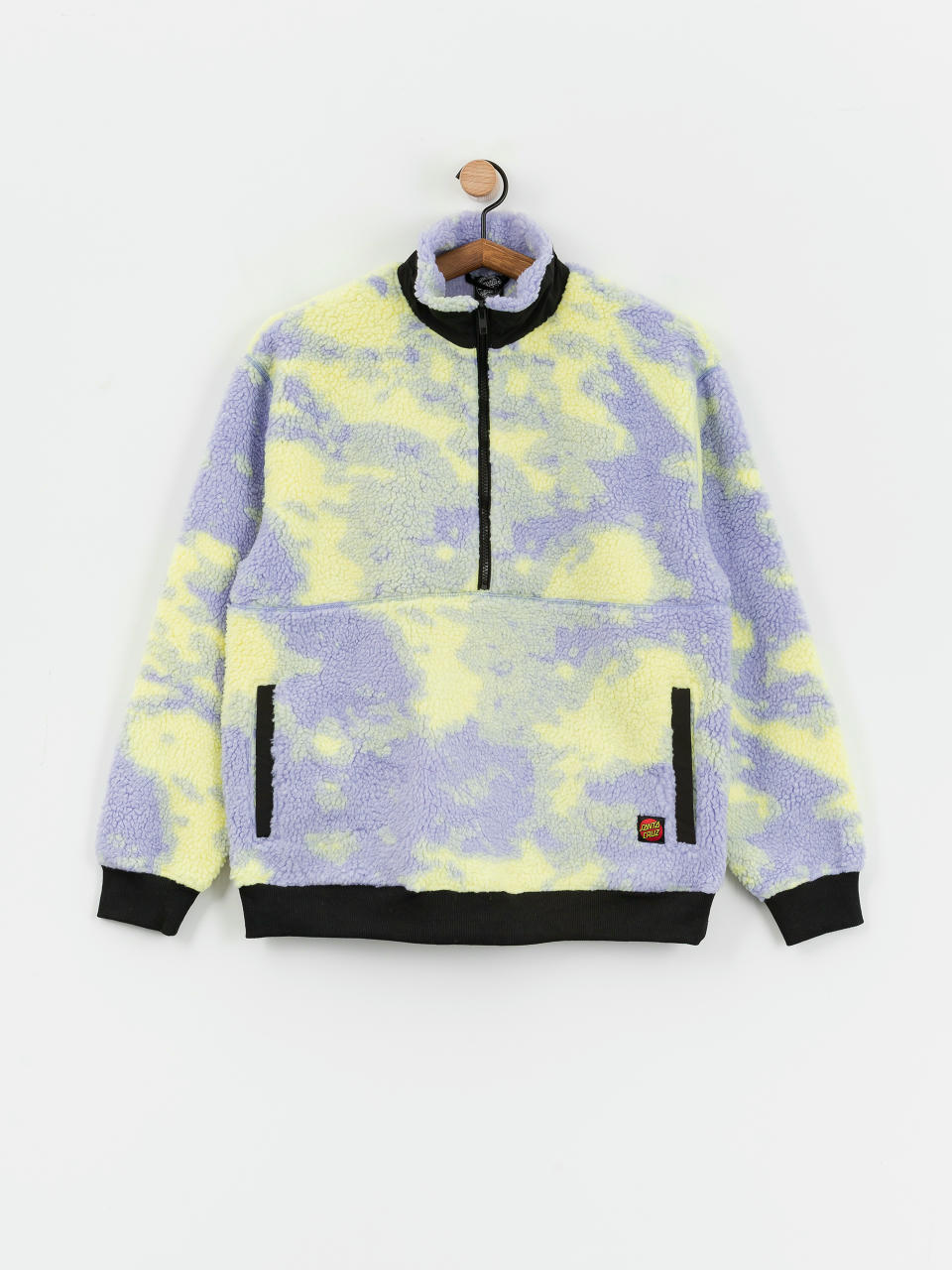 Kurtka Santa Cruz Astra Sherpa Fleece Wmn (purple/yellow tie dye)