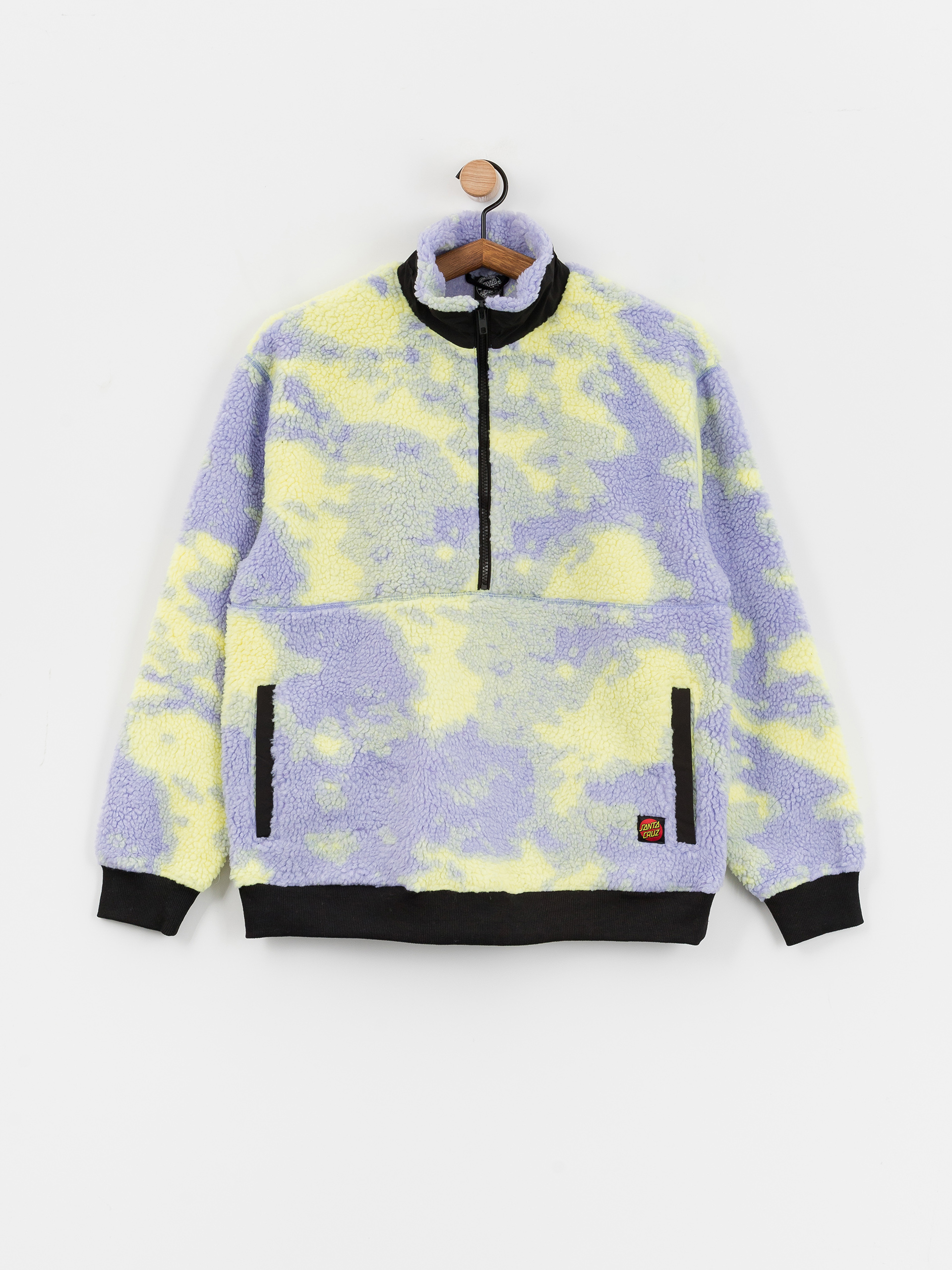 Kurtka Santa Cruz Astra Sherpa Fleece Wmn (purple/yellow tie dye)