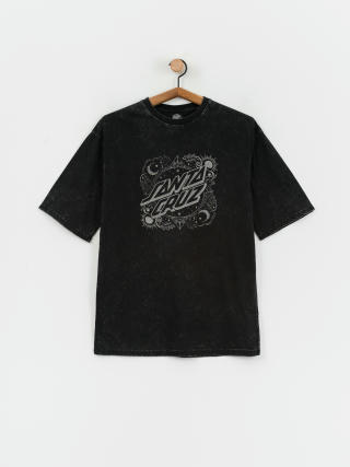 T-shirt Santa Cruz Ornate Dot Front Oversized Wmn (black acid wash)