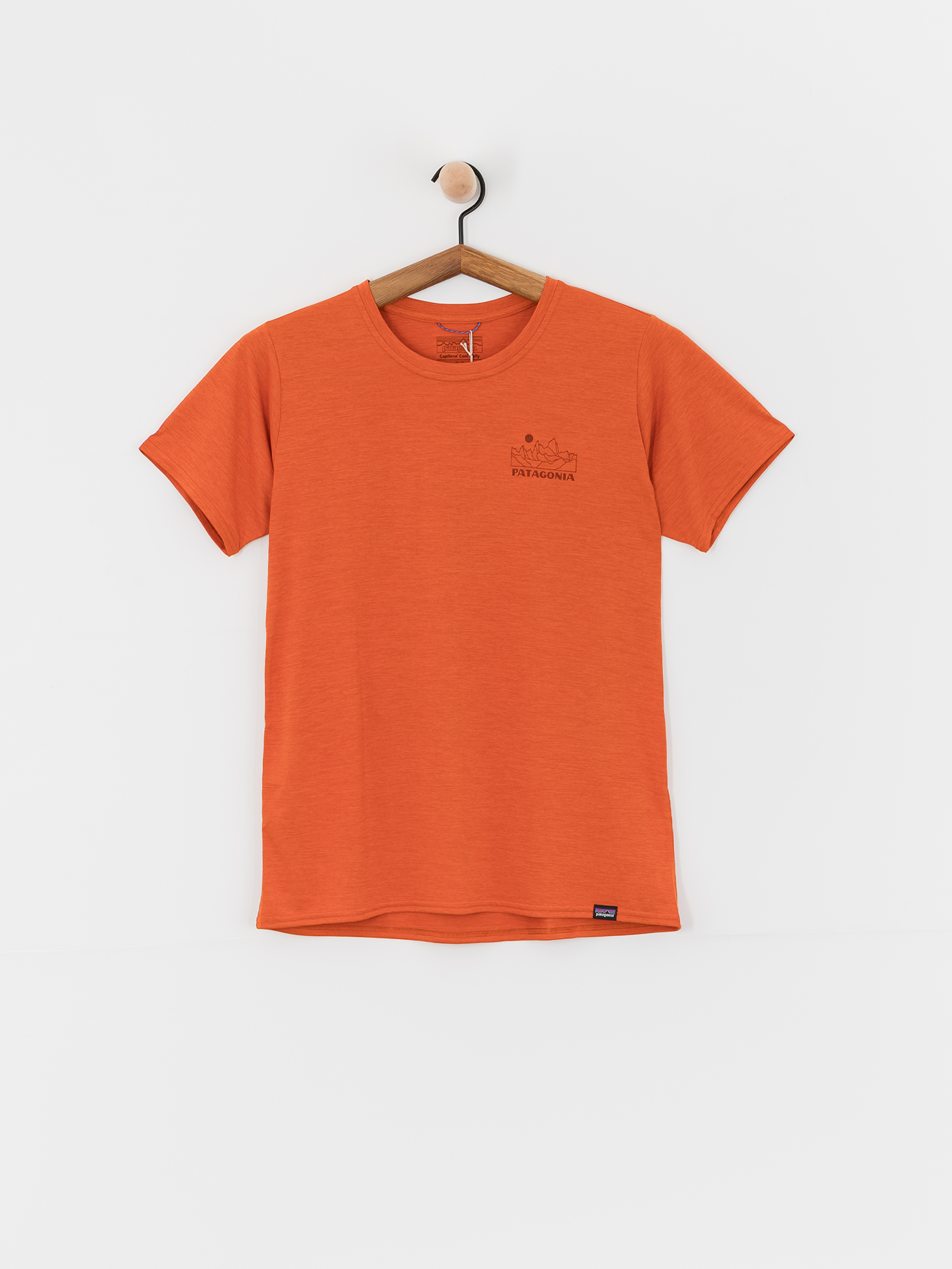 T-shirt Patagonia Cap Cool Daily Graphic Lands Wmn (trailways redtail rust x dye)