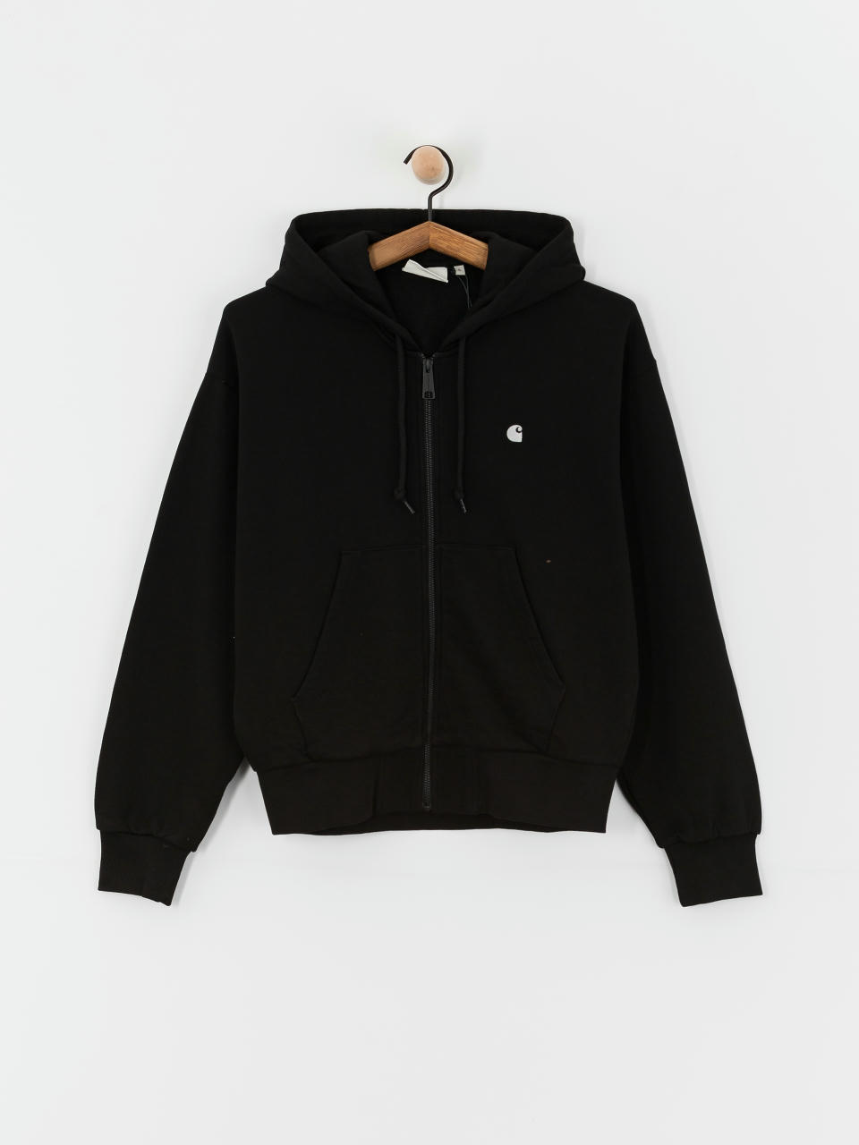 Bluza z kapturem Carhartt WIP Casey ZHD Wmn (black/silver)