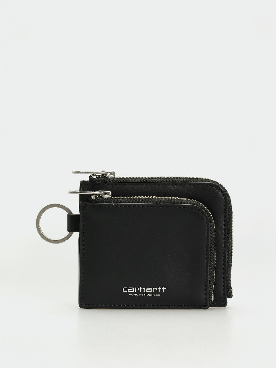 Portfel Carhartt WIP Double Vegas Zip (black/silver)