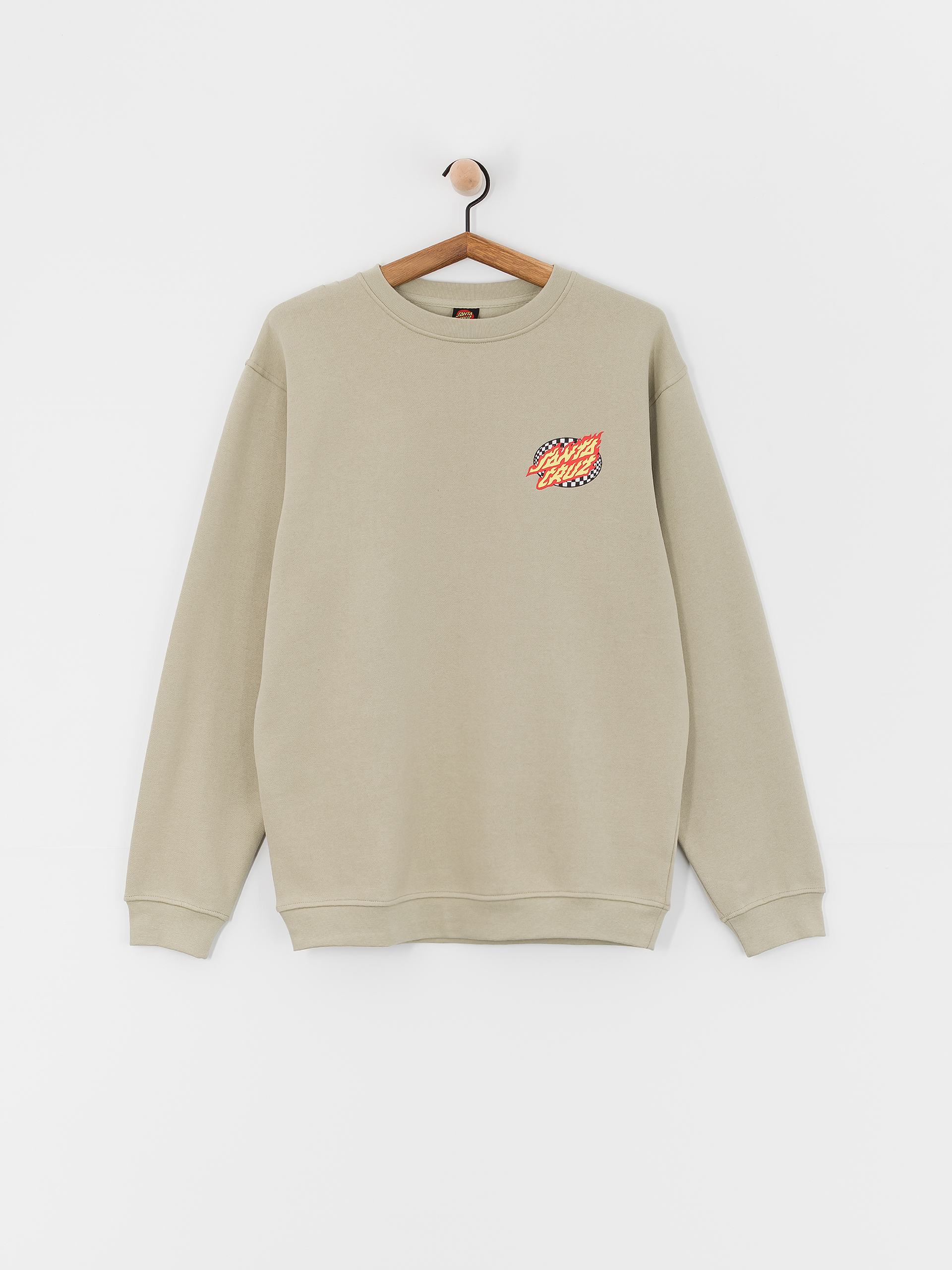 Bluza Santa Cruz Oval Check Flame (stone grey)