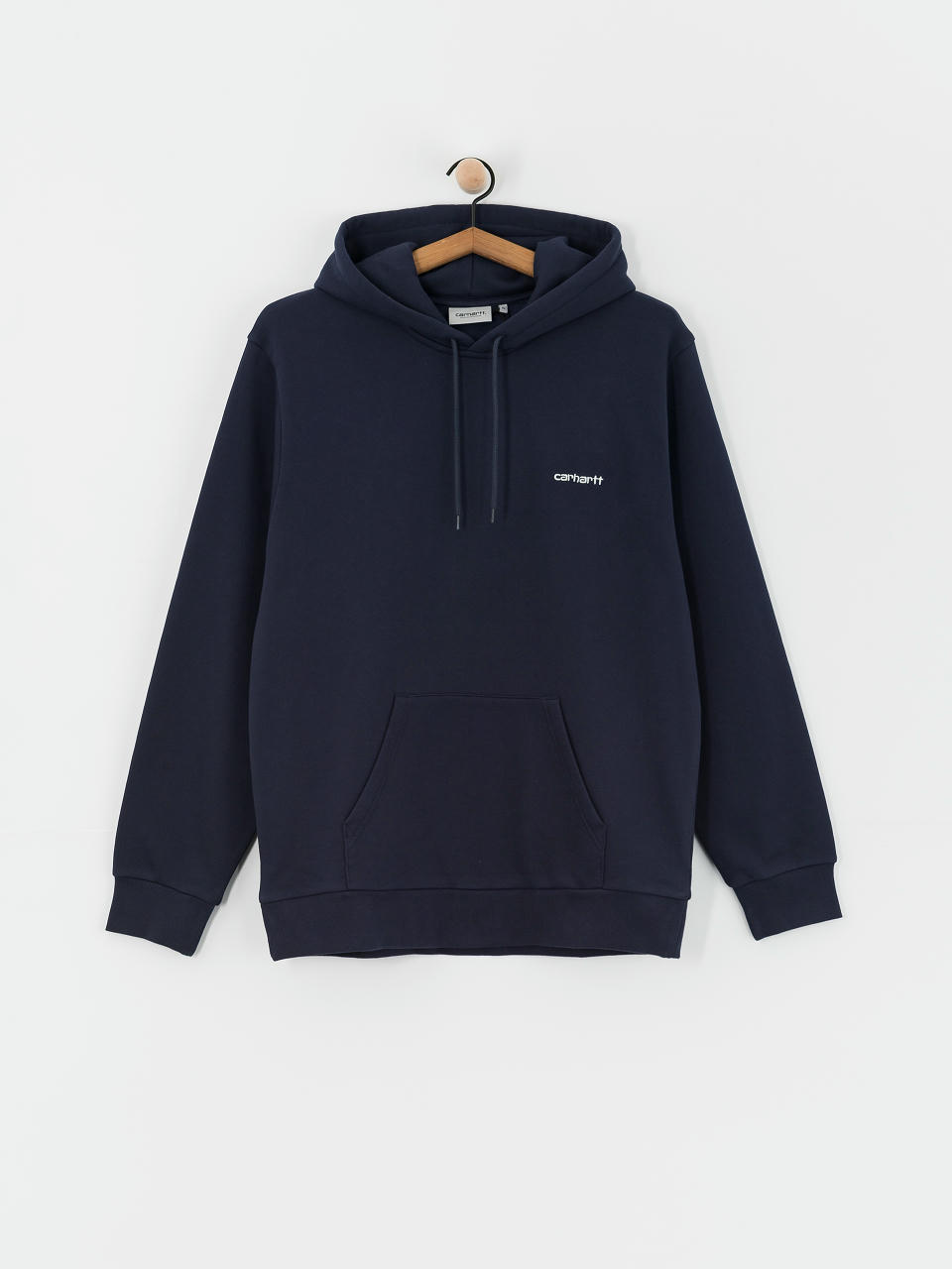 Bluza z kapturem Carhartt WIP Script Embroidery HD (air force blue/white)