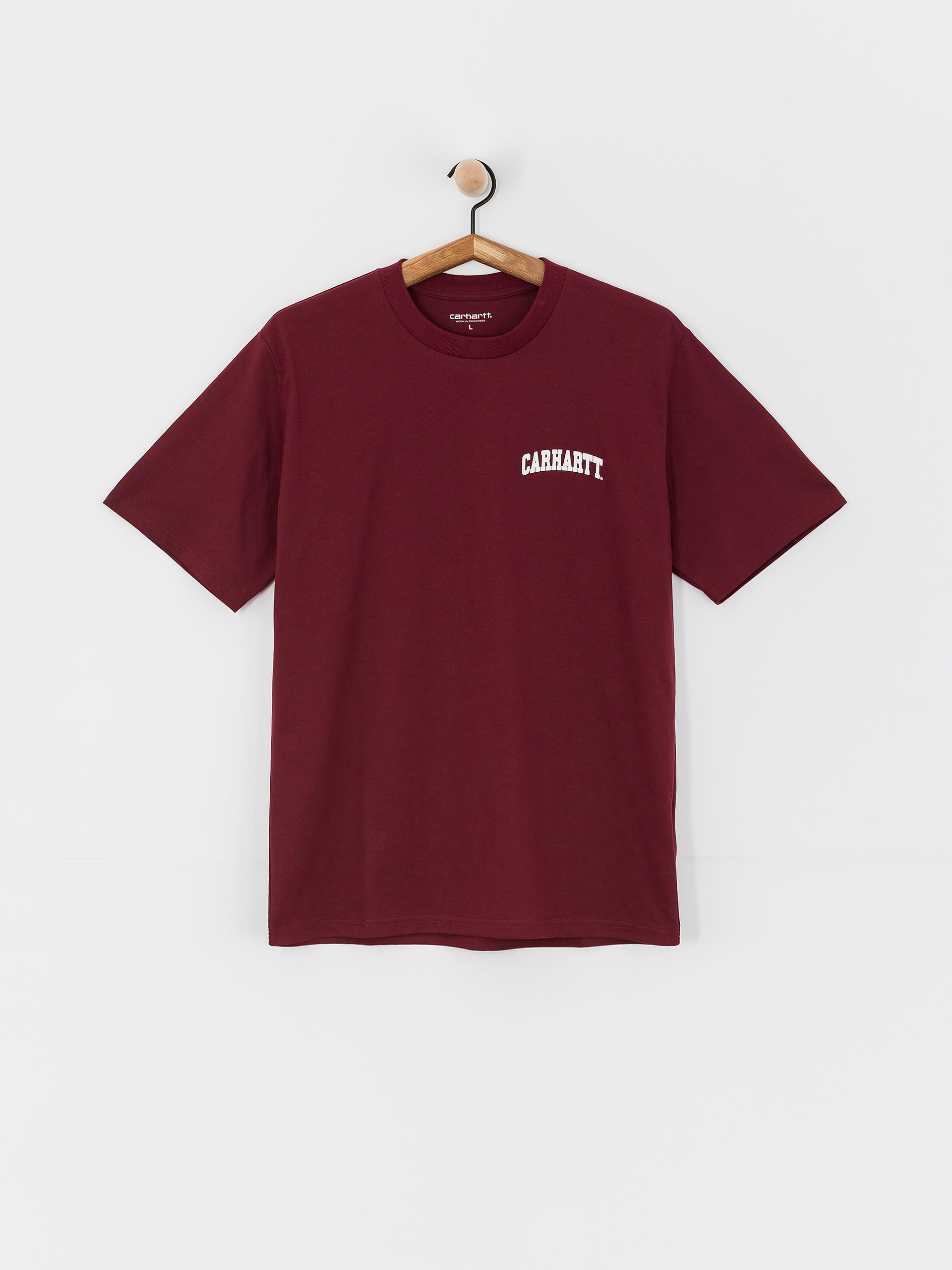 T-shirt Carhartt WIP University Script (malbec/white)