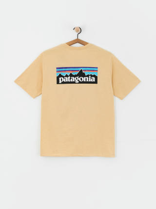 T-shirt Patagonia P 6 Logo Responsibili (beeswax tan)