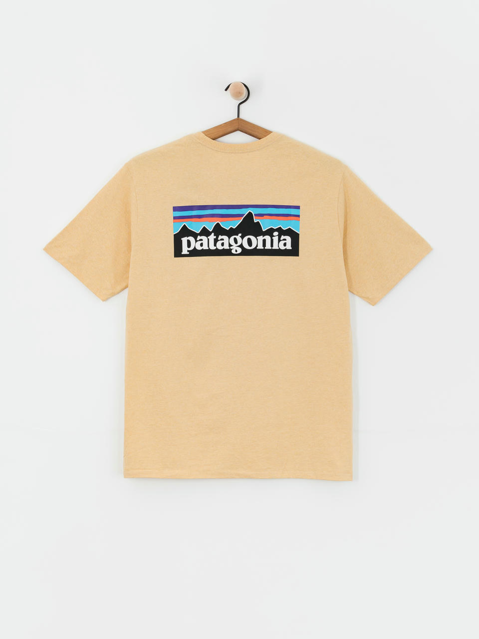 T-shirt Patagonia P 6 Logo Responsibili (beeswax tan)