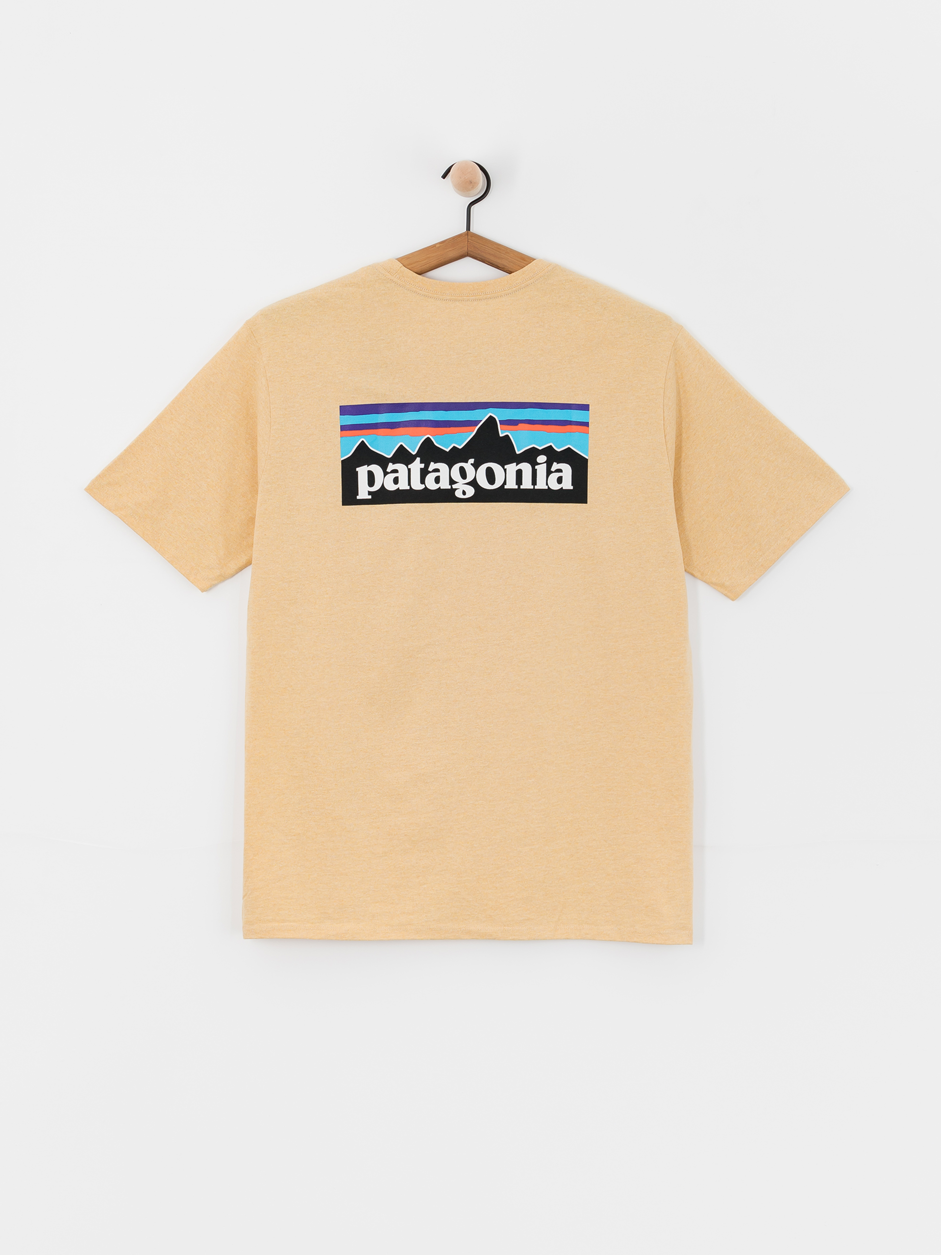 T-shirt Patagonia P 6 Logo Responsibili (beeswax tan)