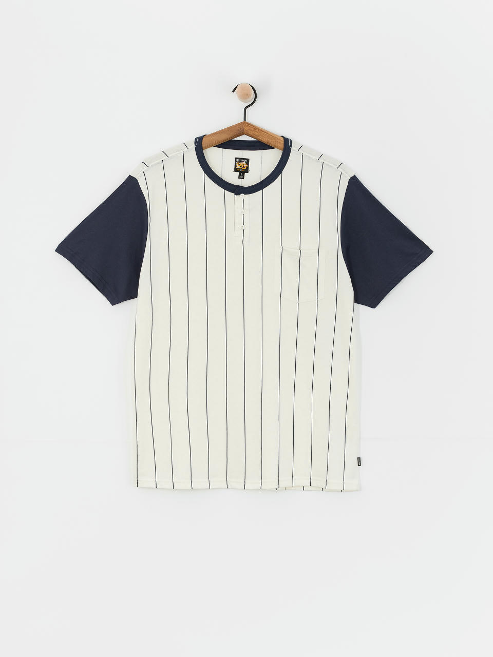 T-shirt Brixton 20Th Anniversary Detroit Pkt (off white/washed navy)