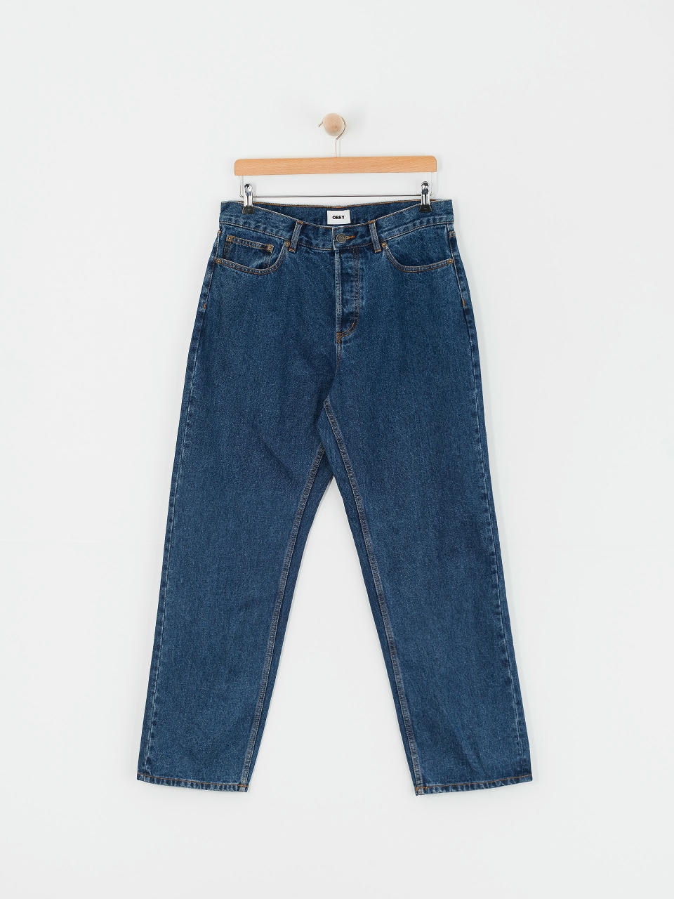 Spodnie OBEY Hardwork Denim (stonewash indigo)