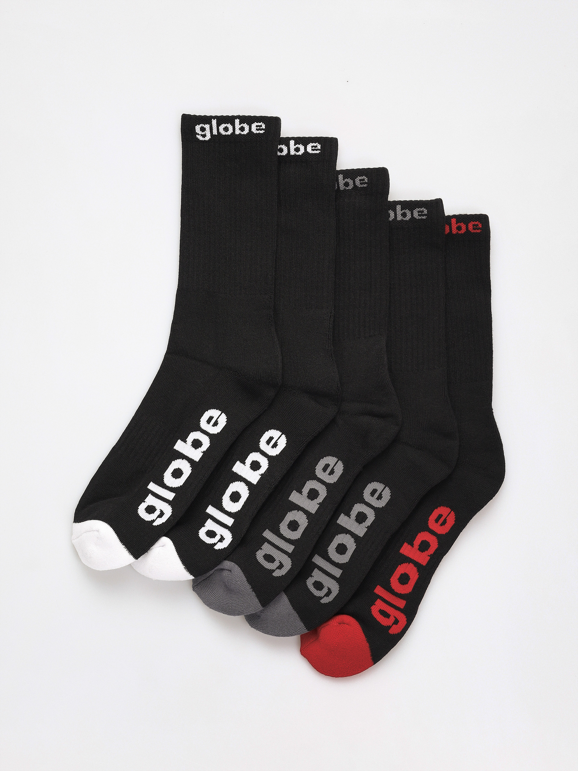 Skarpetki Globe Og 5 Pack (black/assorted)