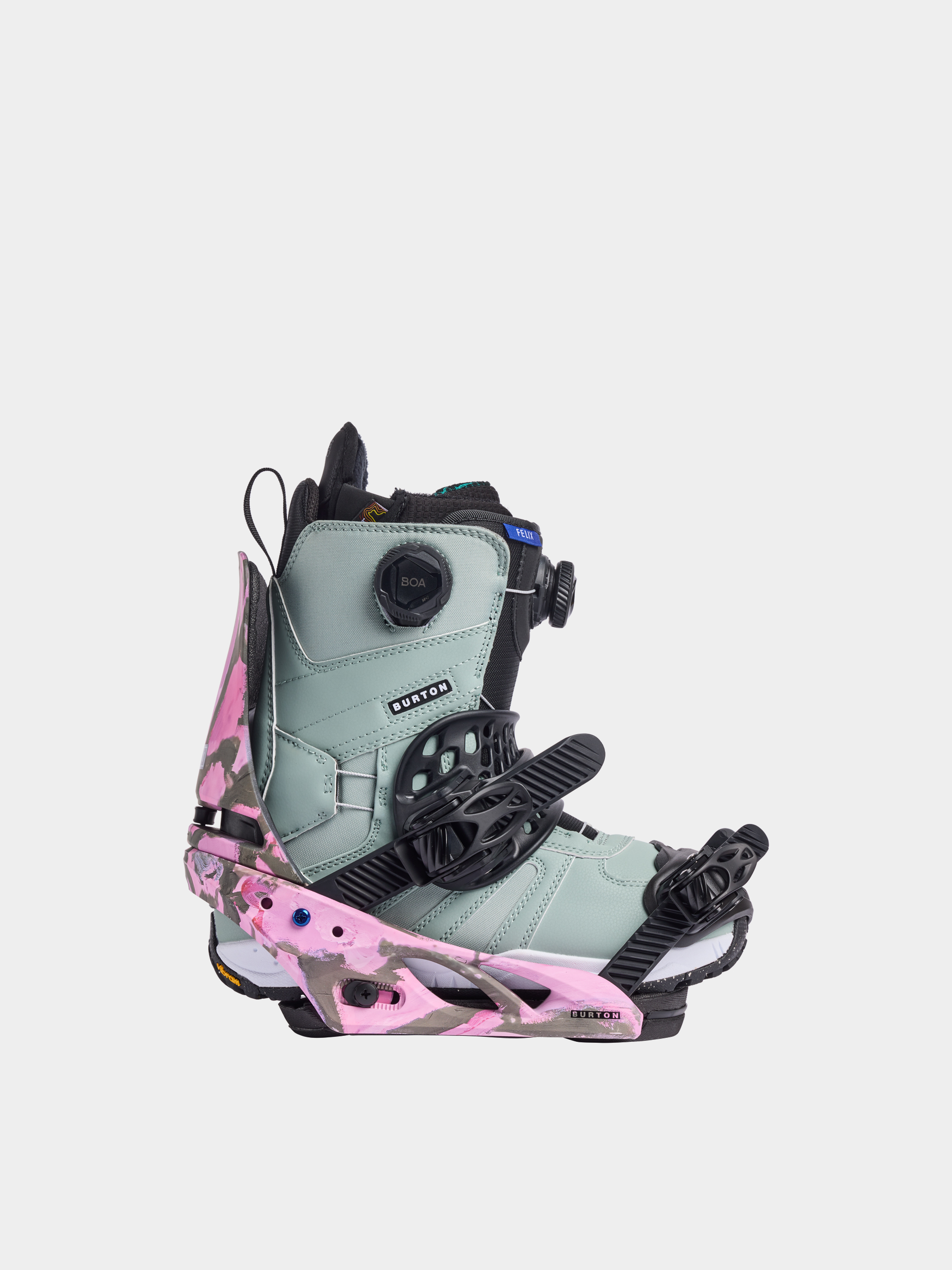 Damskie Wiązania snowboardowe Burton Lexa X (gray/pink)