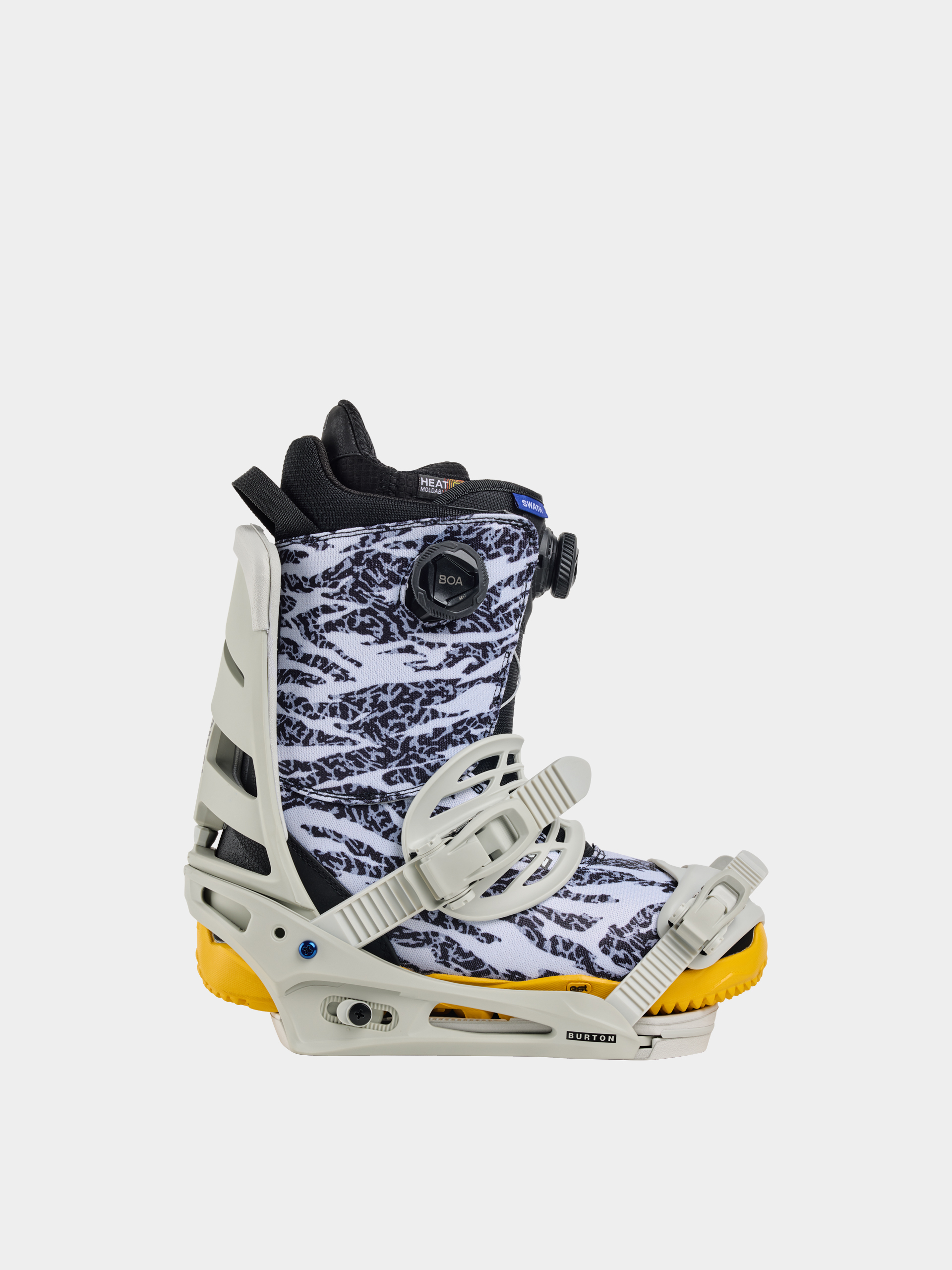 Męskie Wiązania snowboardowe Burton Mission (gray cloud)