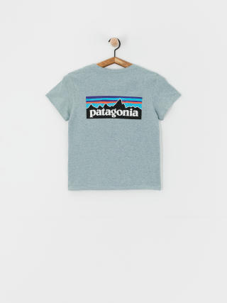 T-shirt Patagonia P-6 Logo Responsibili Wmn (thermal blue)