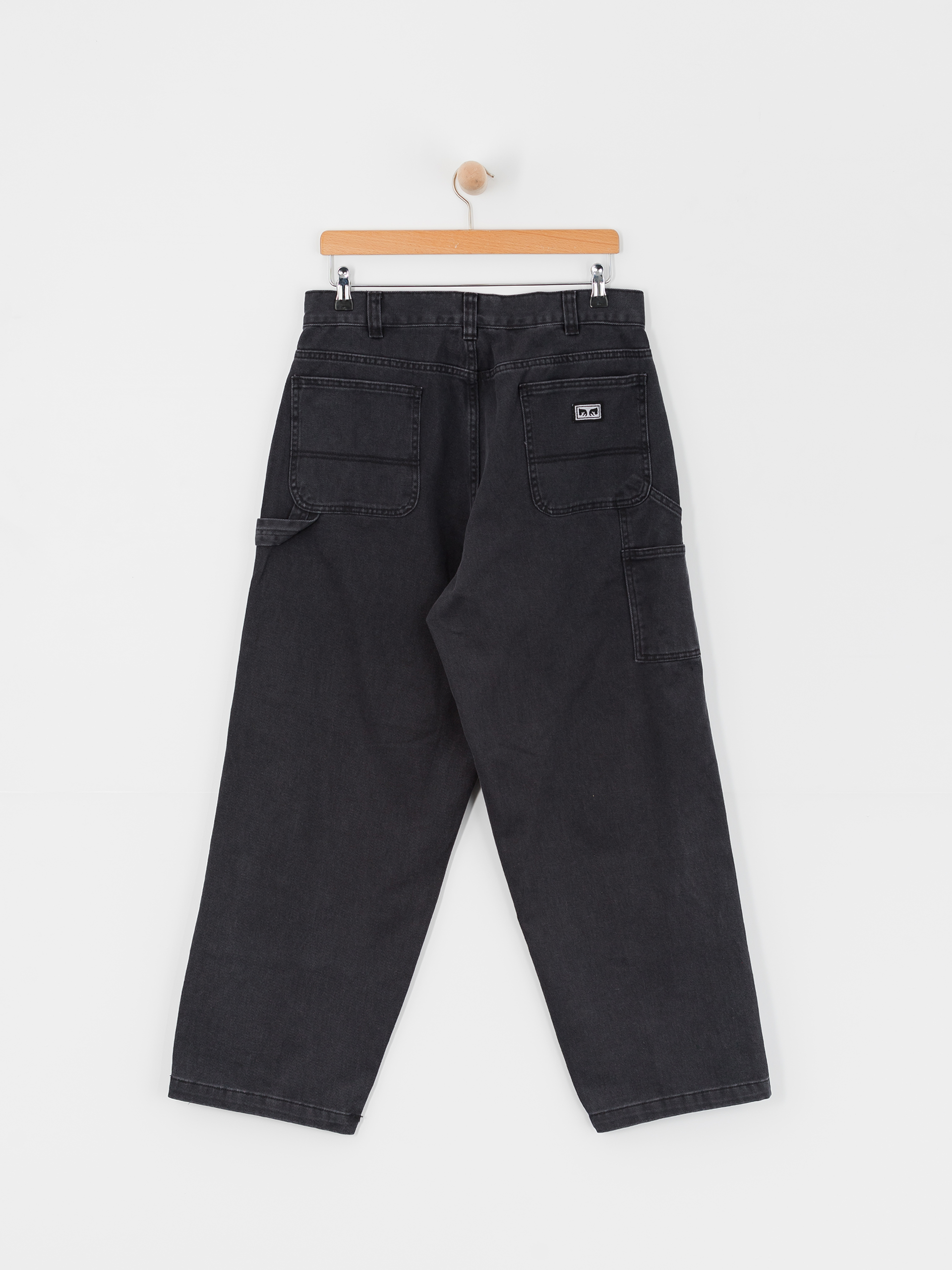 Spodnie OBEY Bigwig Denim Carpenter (black faded wash)
