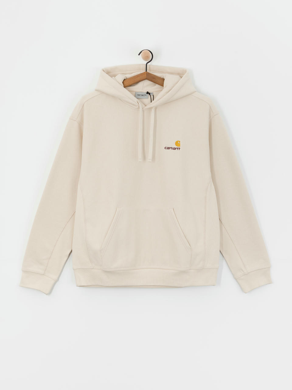 Bluza z kapturem Carhartt WIP American Script HD (moonbeam)