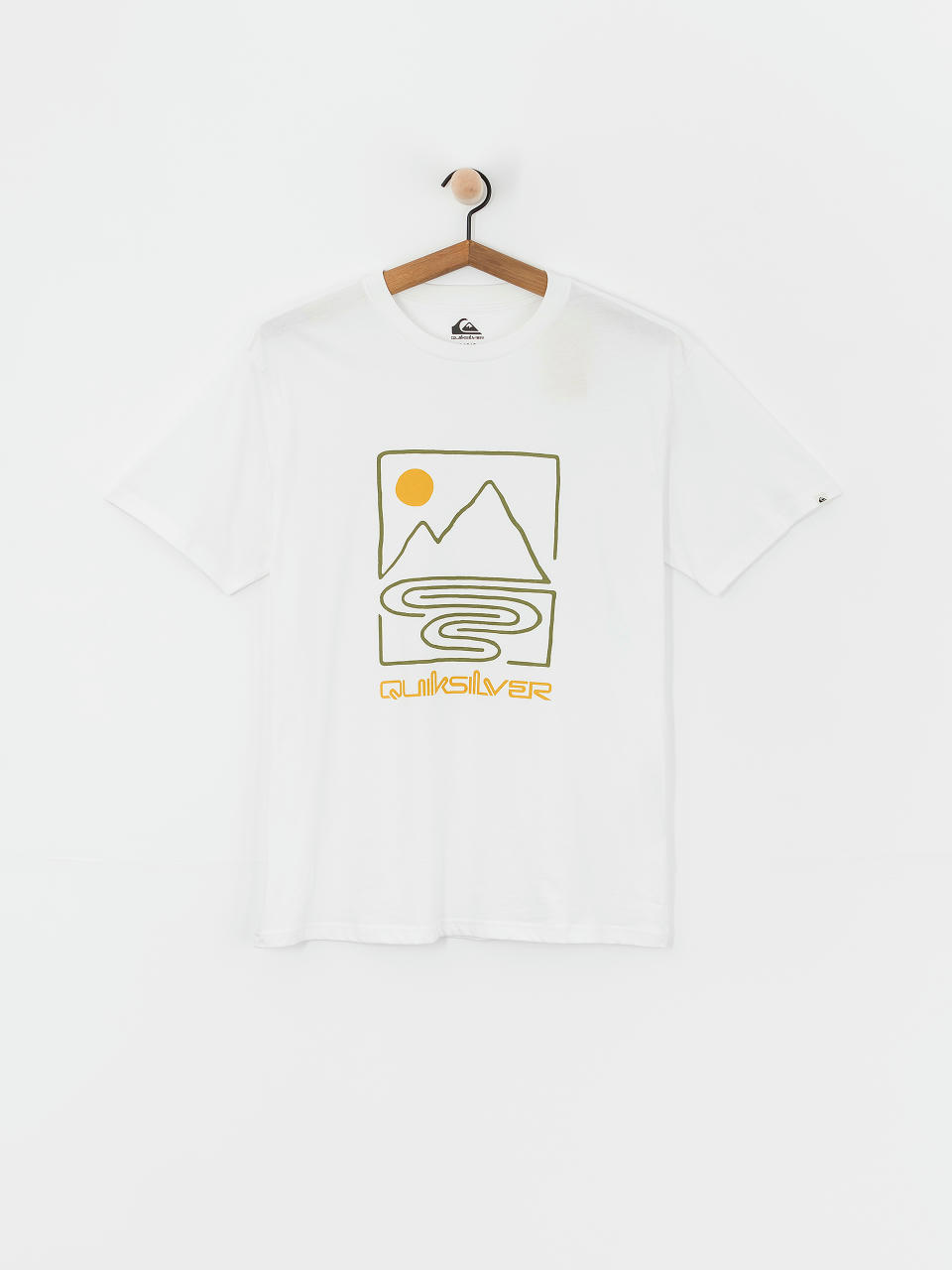 T-shirt Quiksilver Qs Outline Mountains (white)