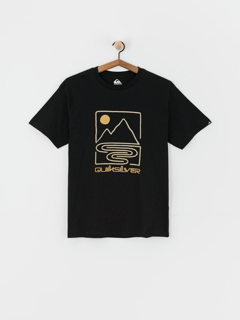 T-shirt Quiksilver Qs Outline Mountains (black)