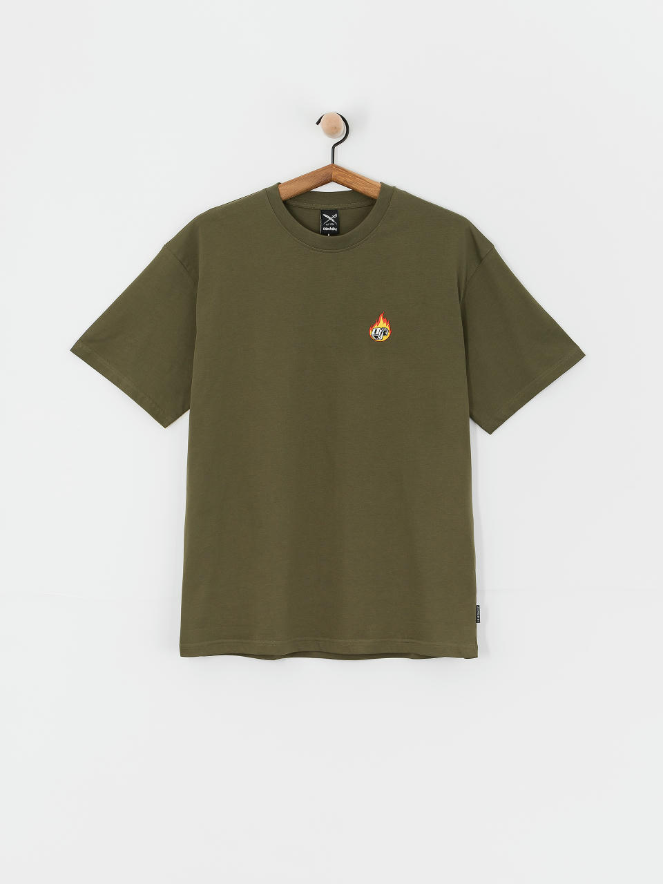 T-shirt Iriedaily Flaming Dices (warm olive)