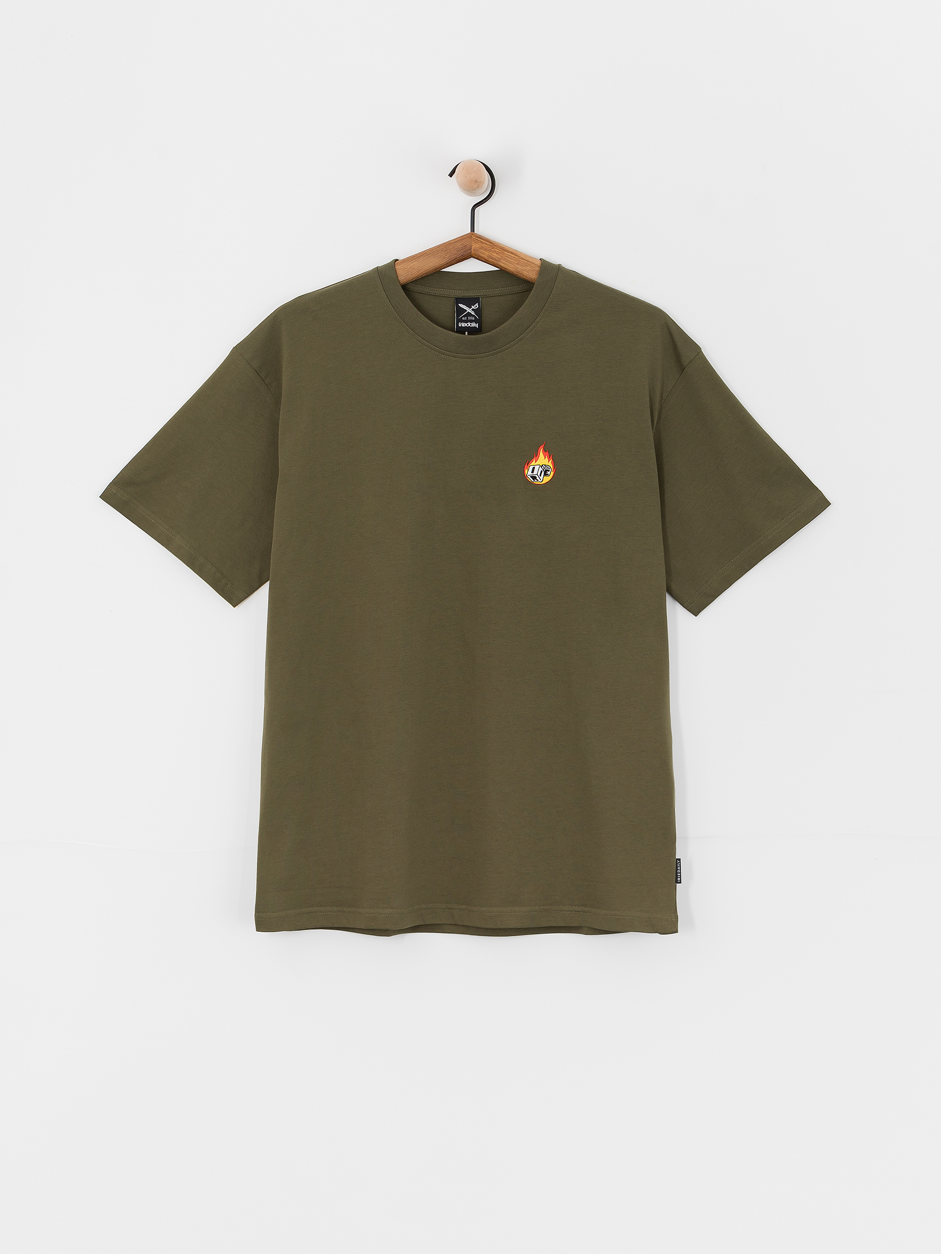 T-shirt Iriedaily Flaming Dices (warm olive)