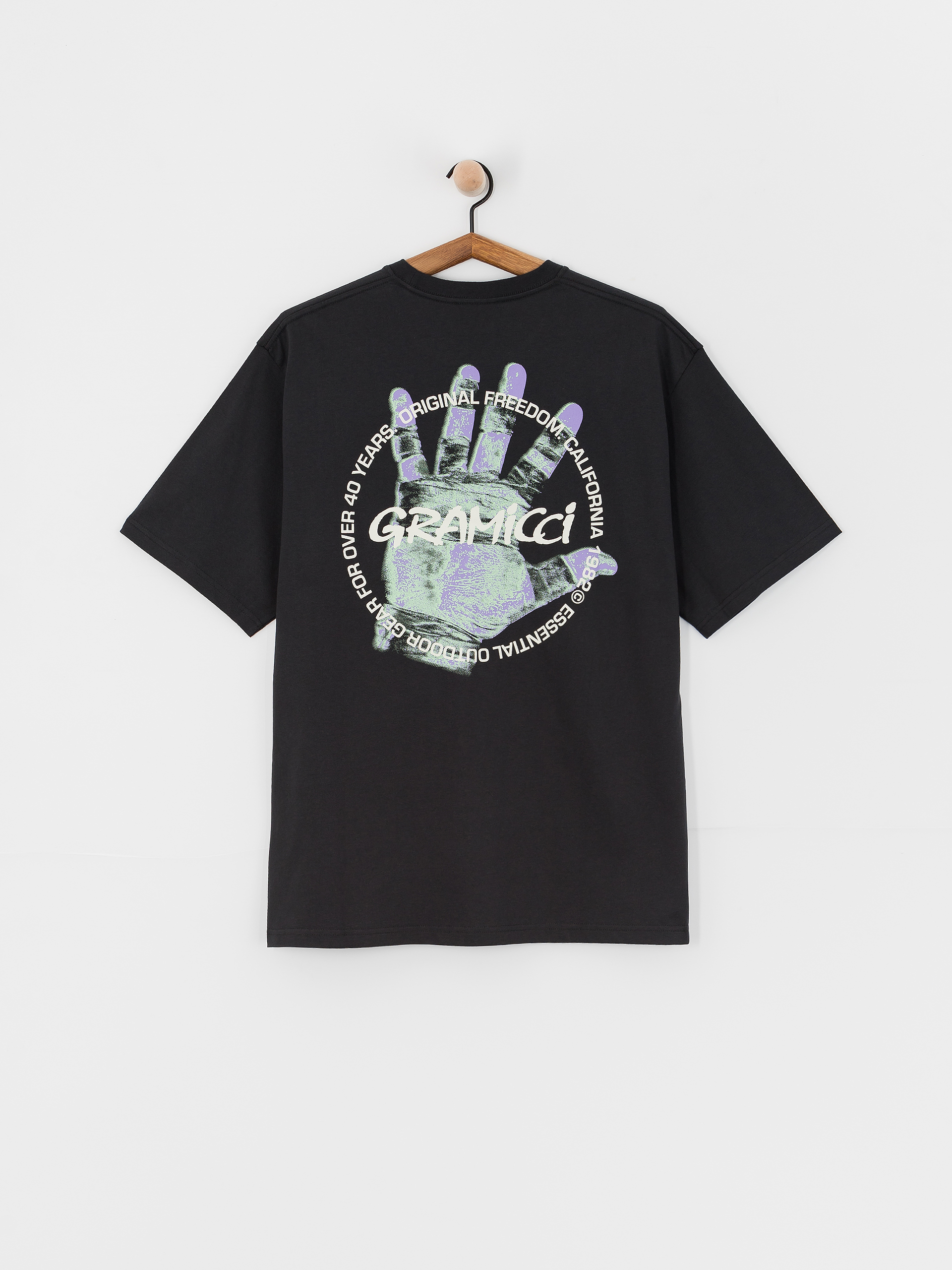 T-shirt Gramicci Climber’S Hand (vintage black)