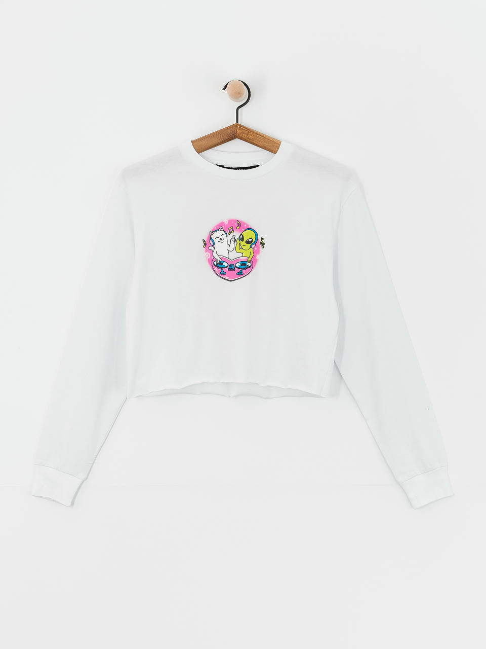 Longsleeve RipNDip Love Is Ripndip Cropped Wmn (white)