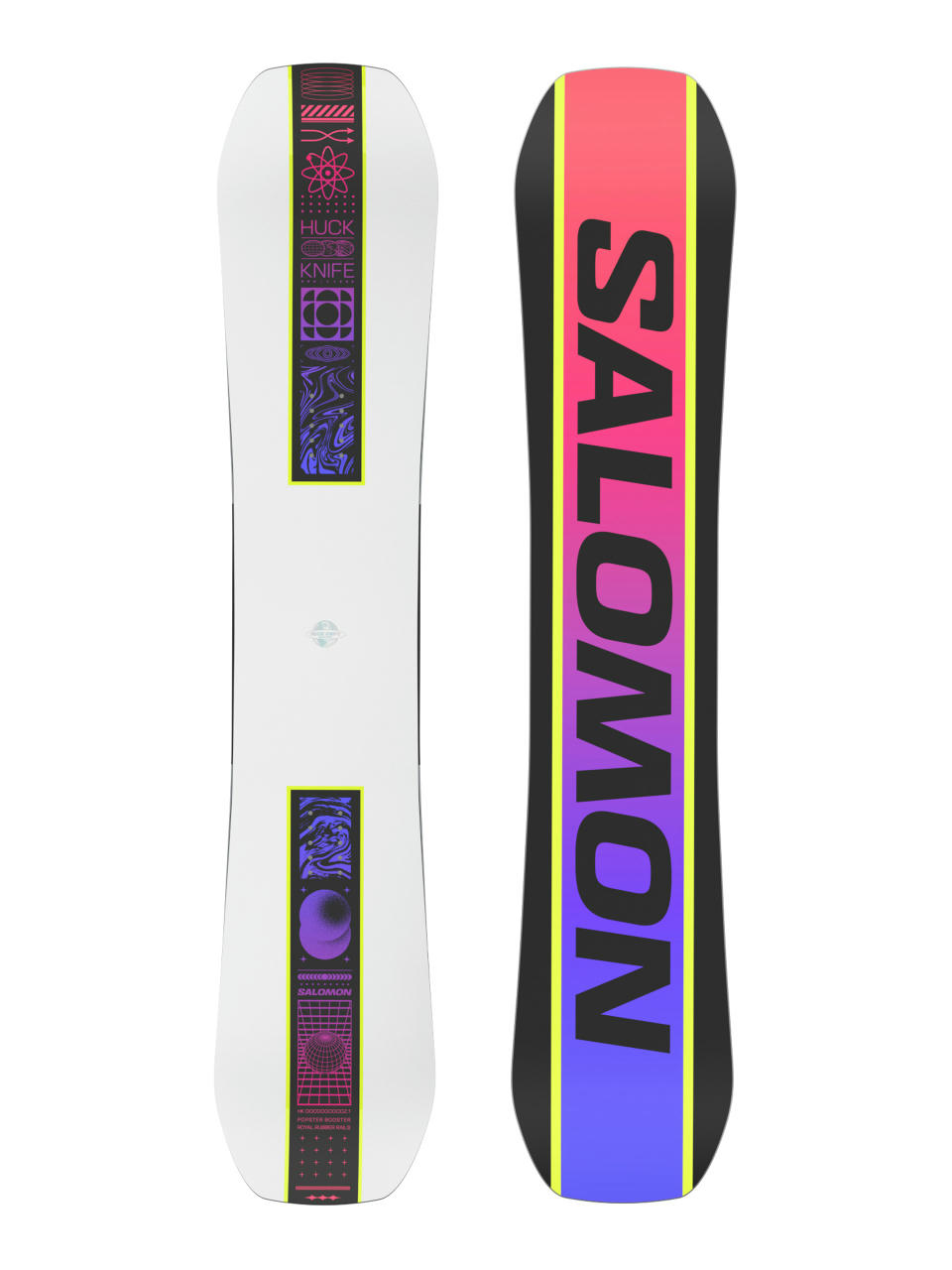 Męska Deska snowboardowa Salomon Huck Knife (white/red/blue)