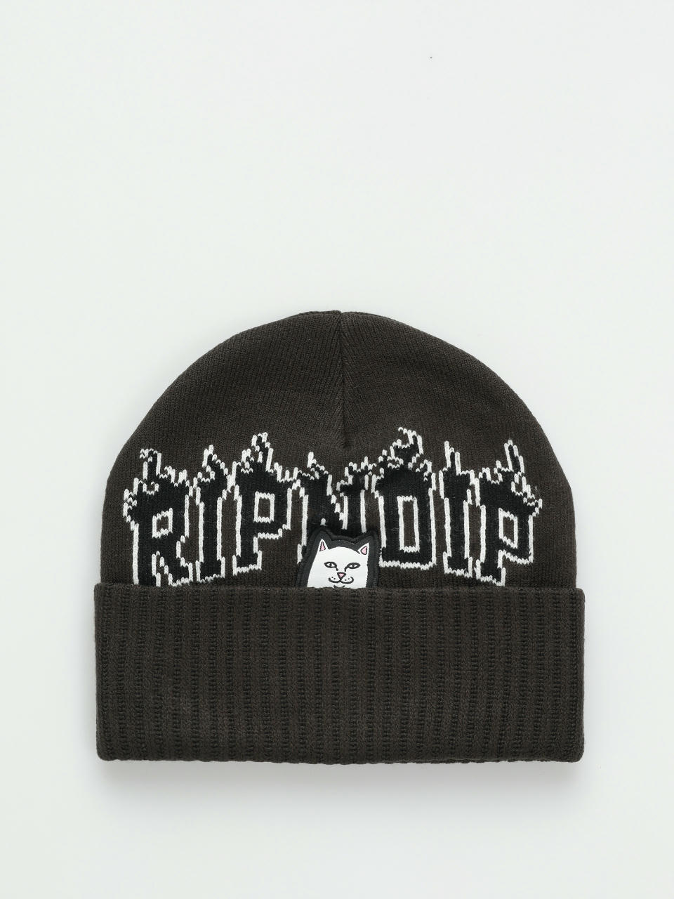 Czapka zimowa RipNDip Lord Nermal Fire Spirit (black)