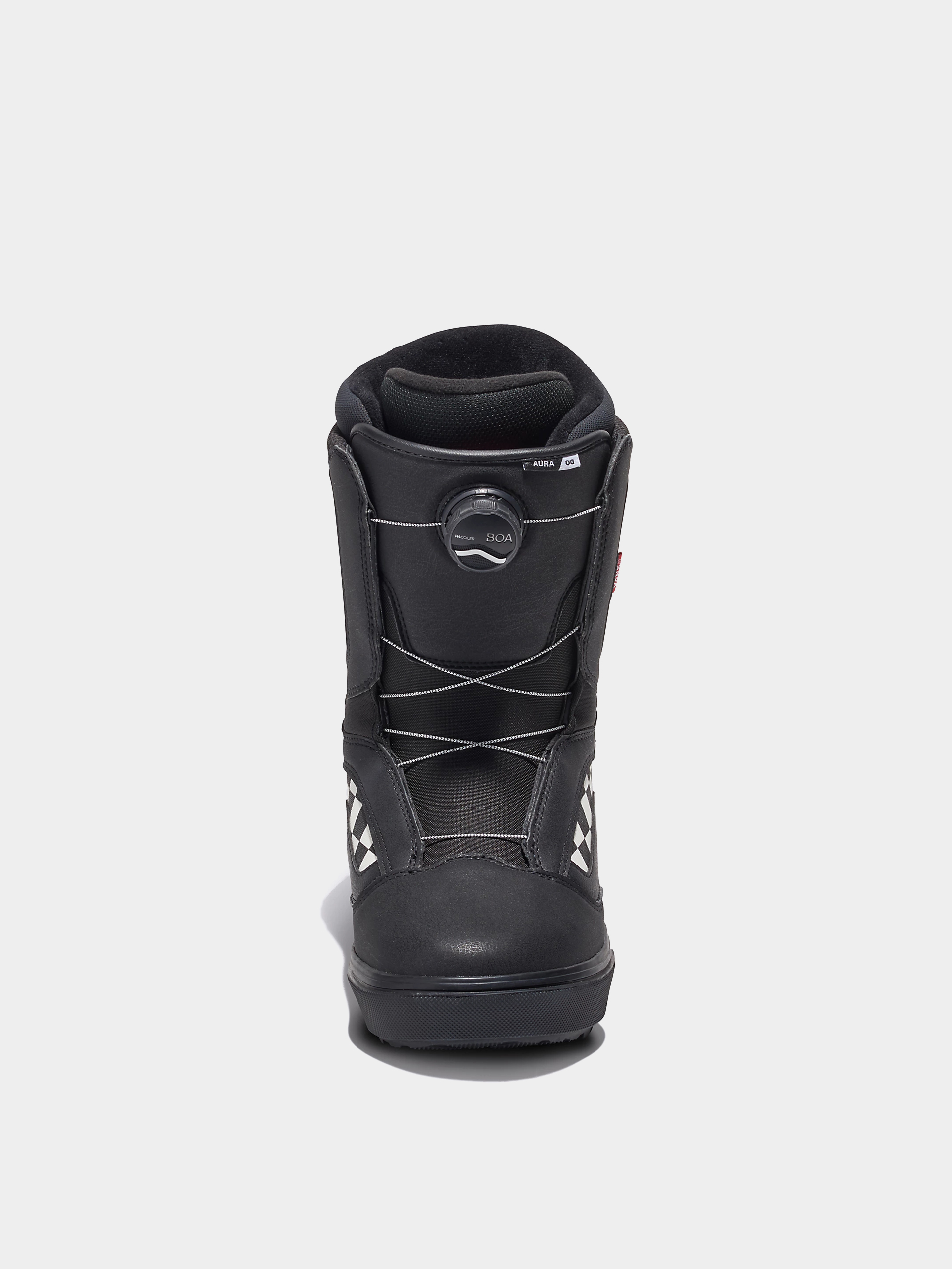Męskie Buty snowboardowe Vans Aura Og (black/checkerboard)