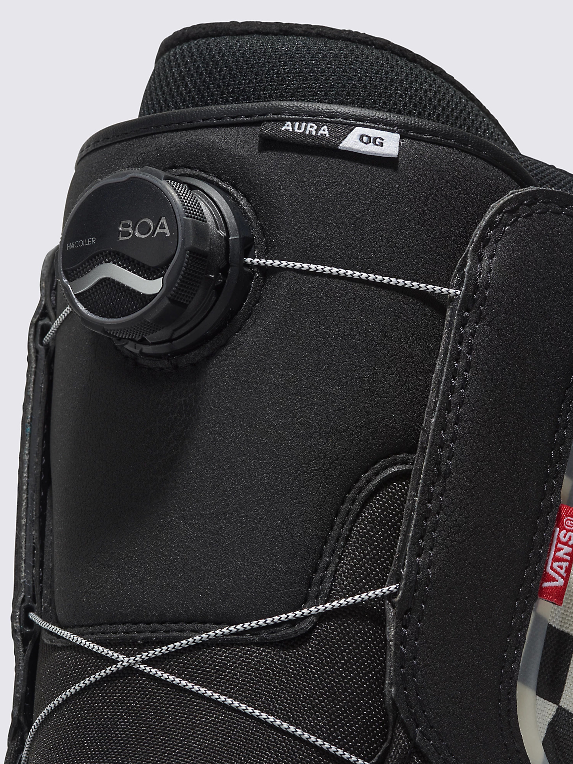 Męskie Buty snowboardowe Vans Aura Og (black/checkerboard)