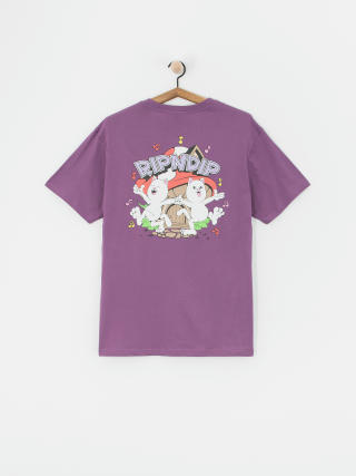 T-shirt RipNDip Shroom House (plum)