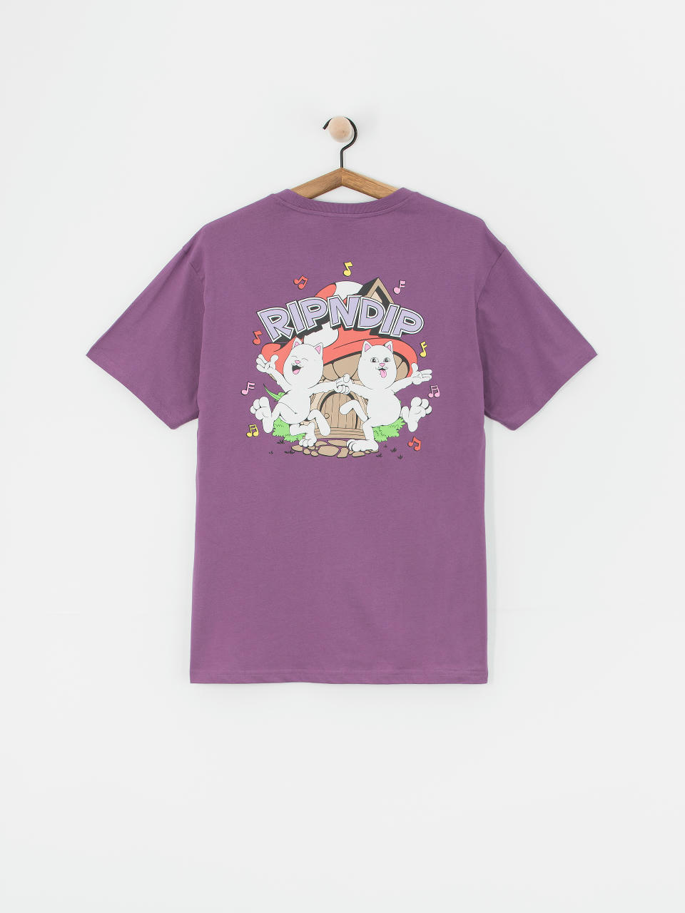 T-shirt RipNDip Shroom House (plum)