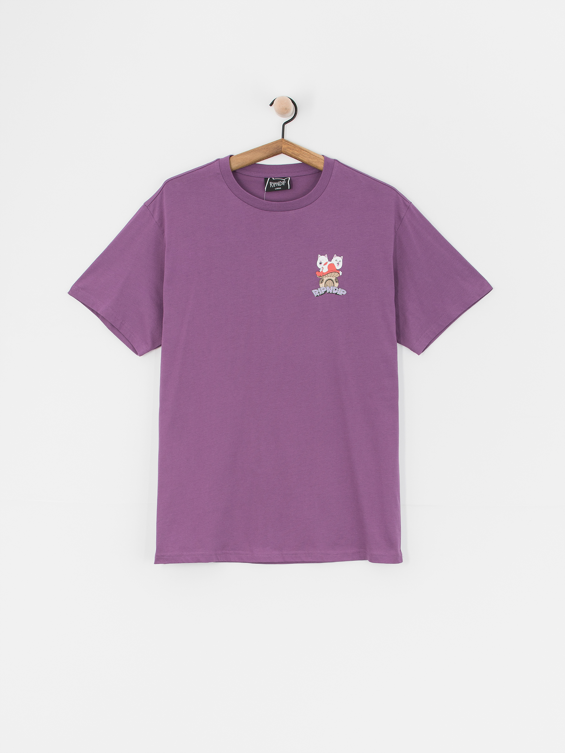 T-shirt RipNDip Shroom House (plum)