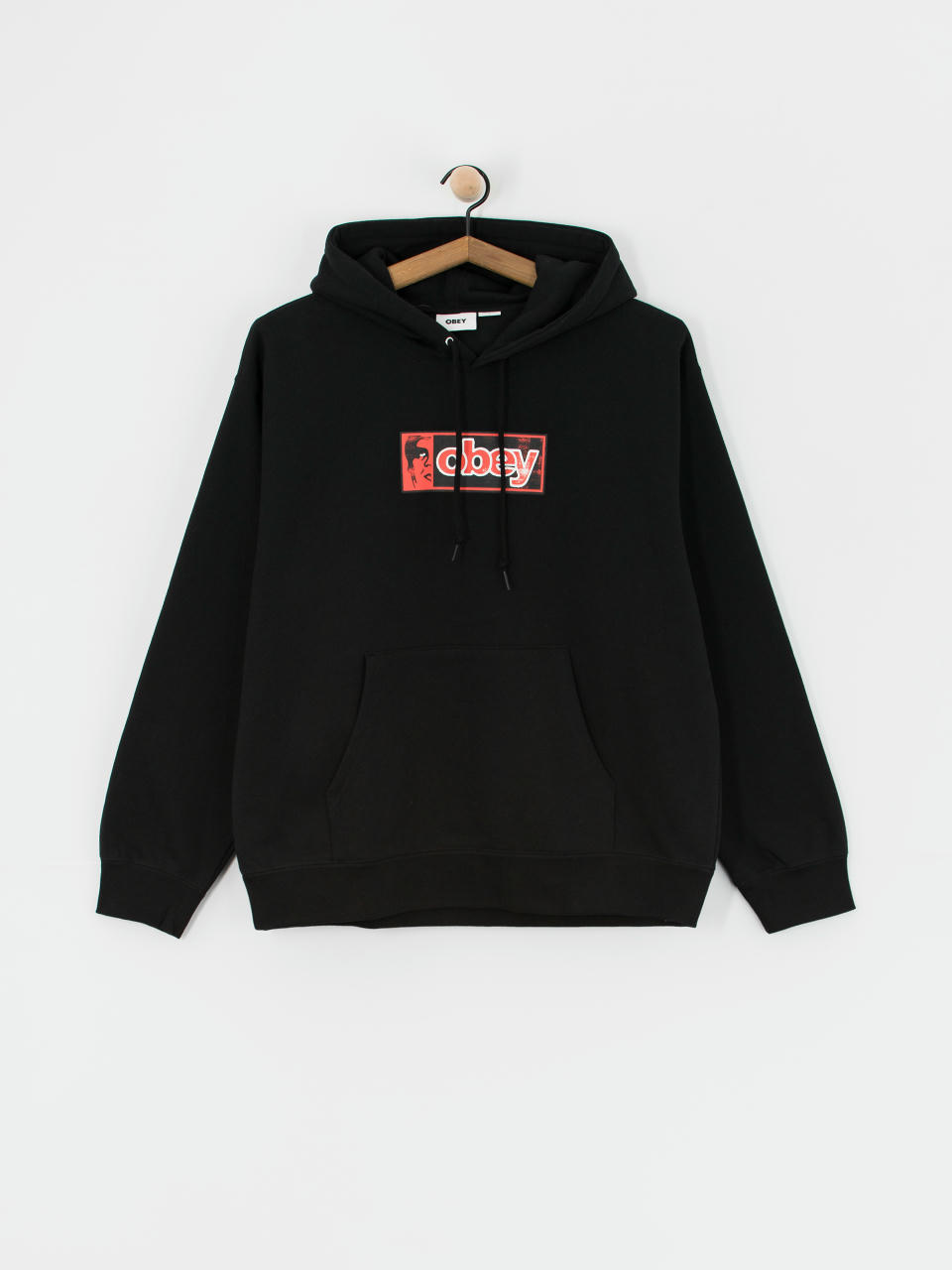 Bluza z kapturem OBEY Half Icon HD (black)