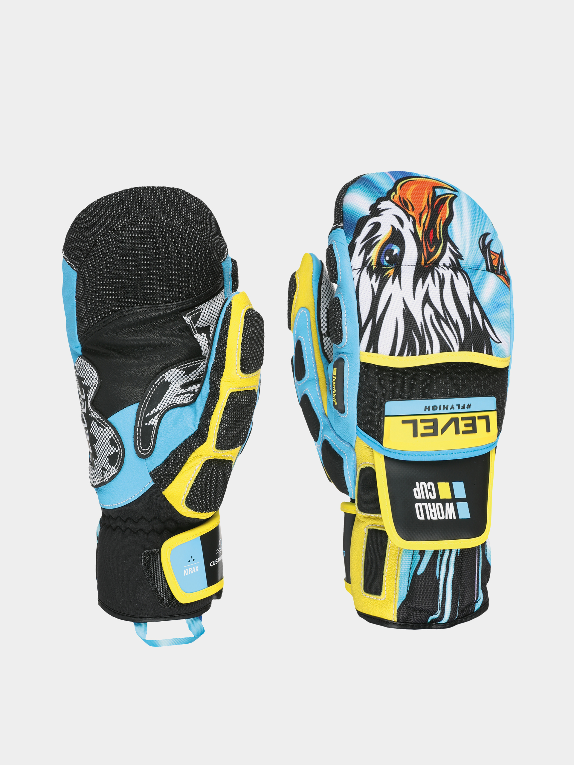 Ru0119kawice Level Worldcup Cf Mitt (yellow blue)