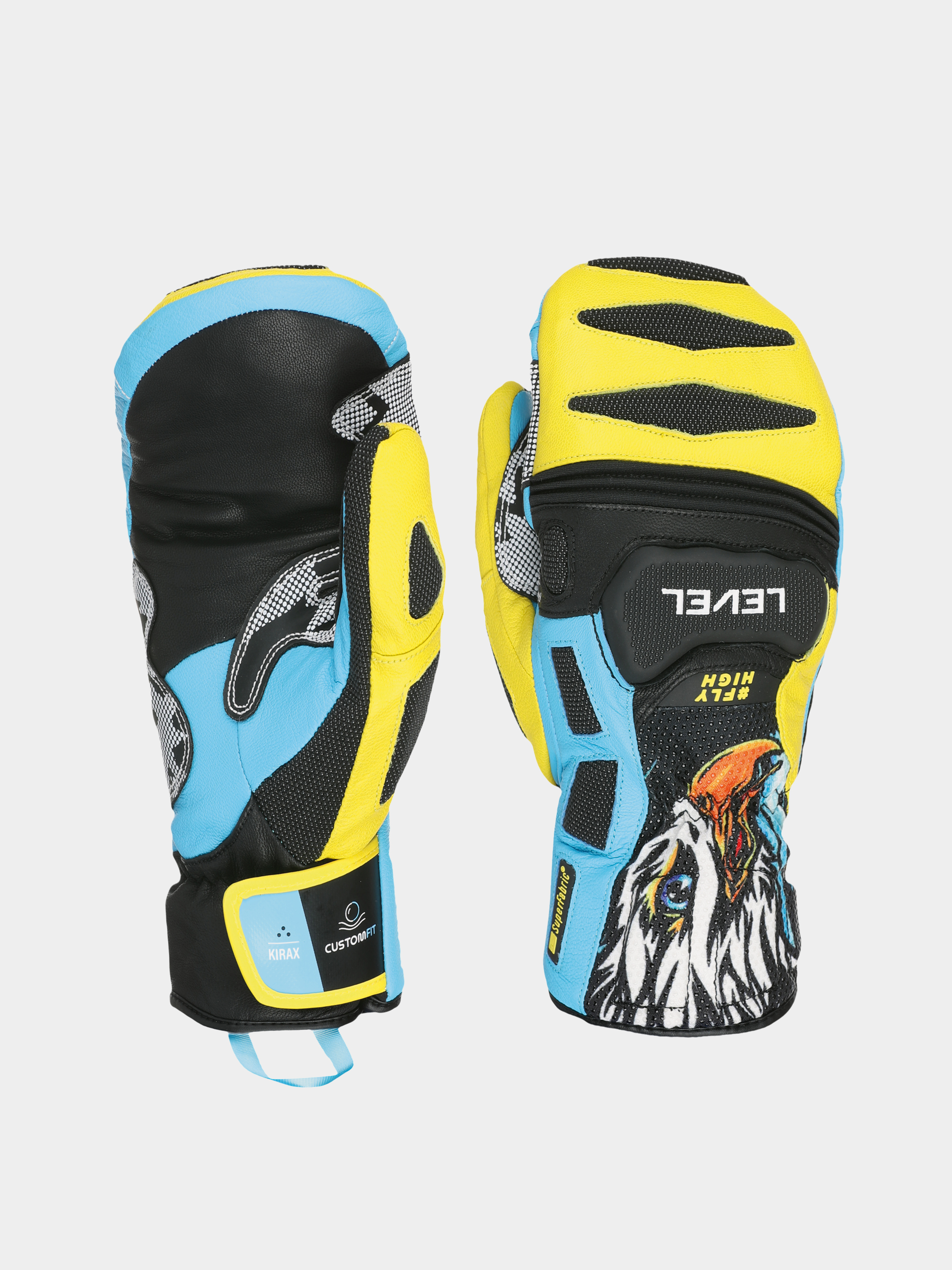 Ru0119kawice Level Sq Cf Mitt (yellow blue)