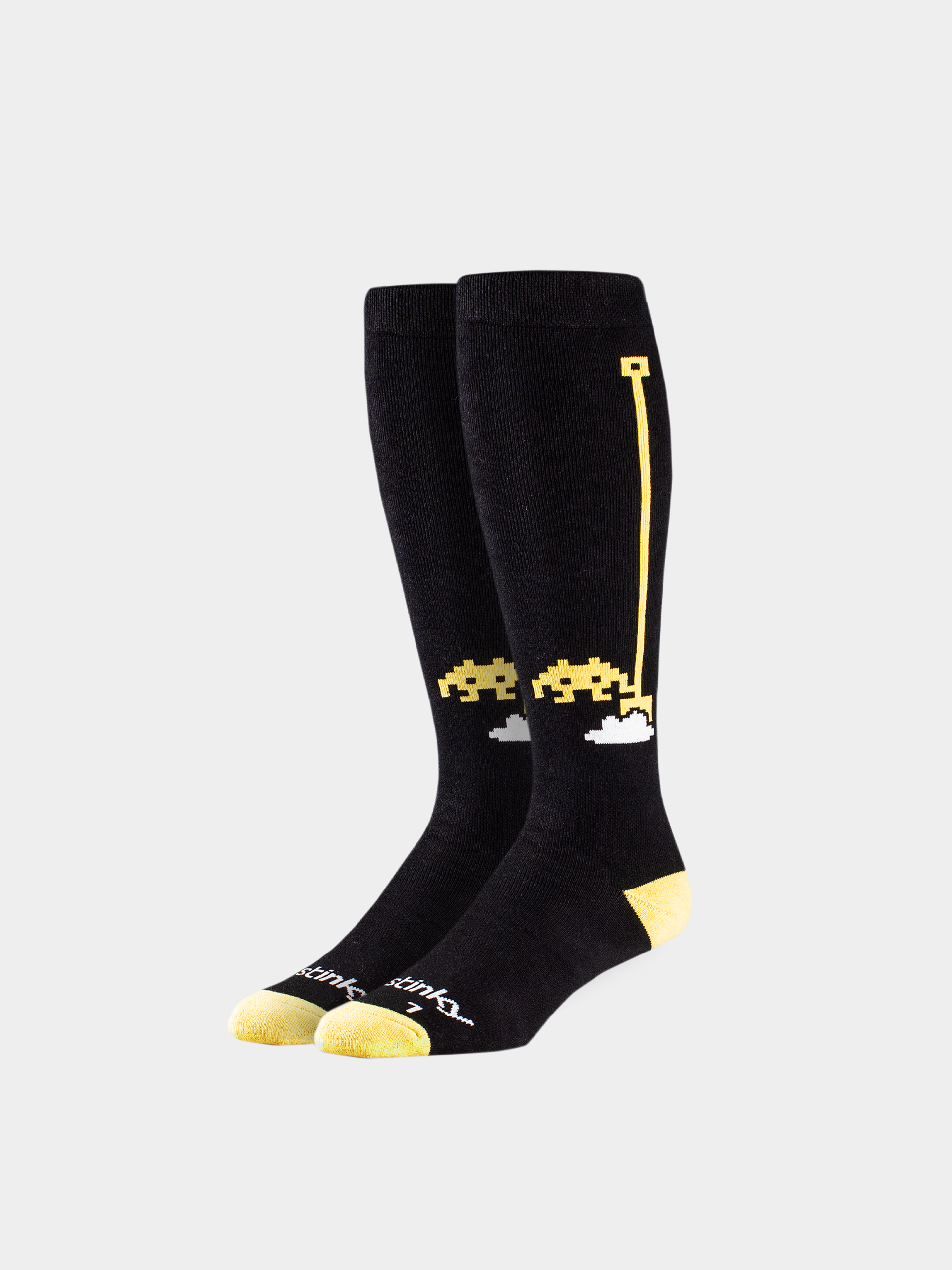 Skarpety Stinky Socks Snowboy Bit Bit Shovel (black/yellow)