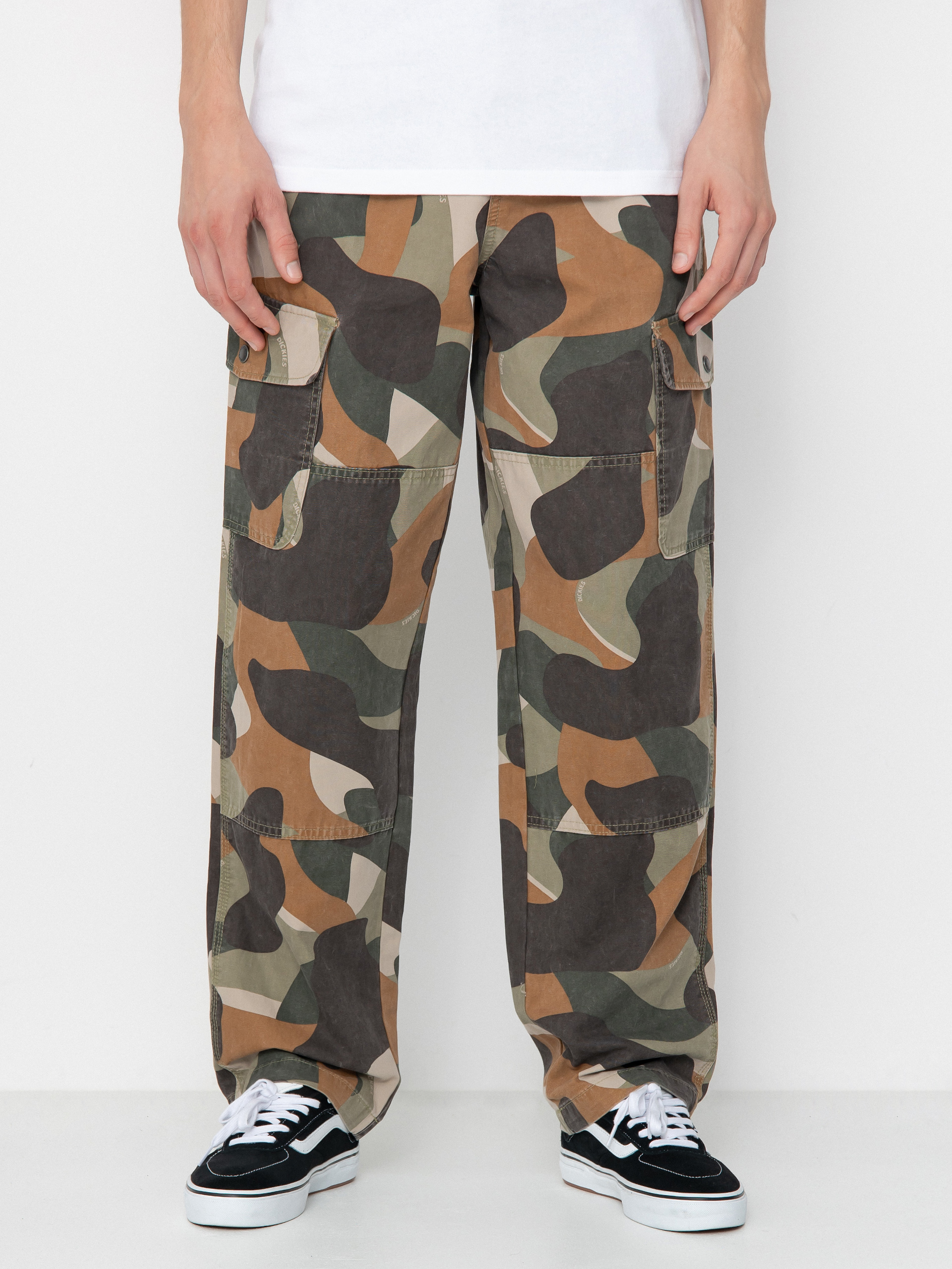 Spodnie Dickies Duck Canvas Camo Cargo - camo (imperial green)