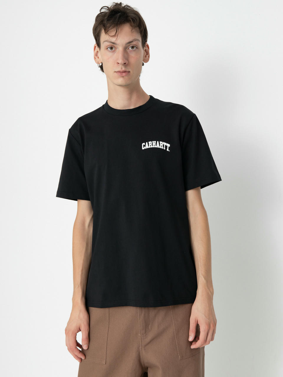 T-shirt Carhartt WIP University Script (black/white)