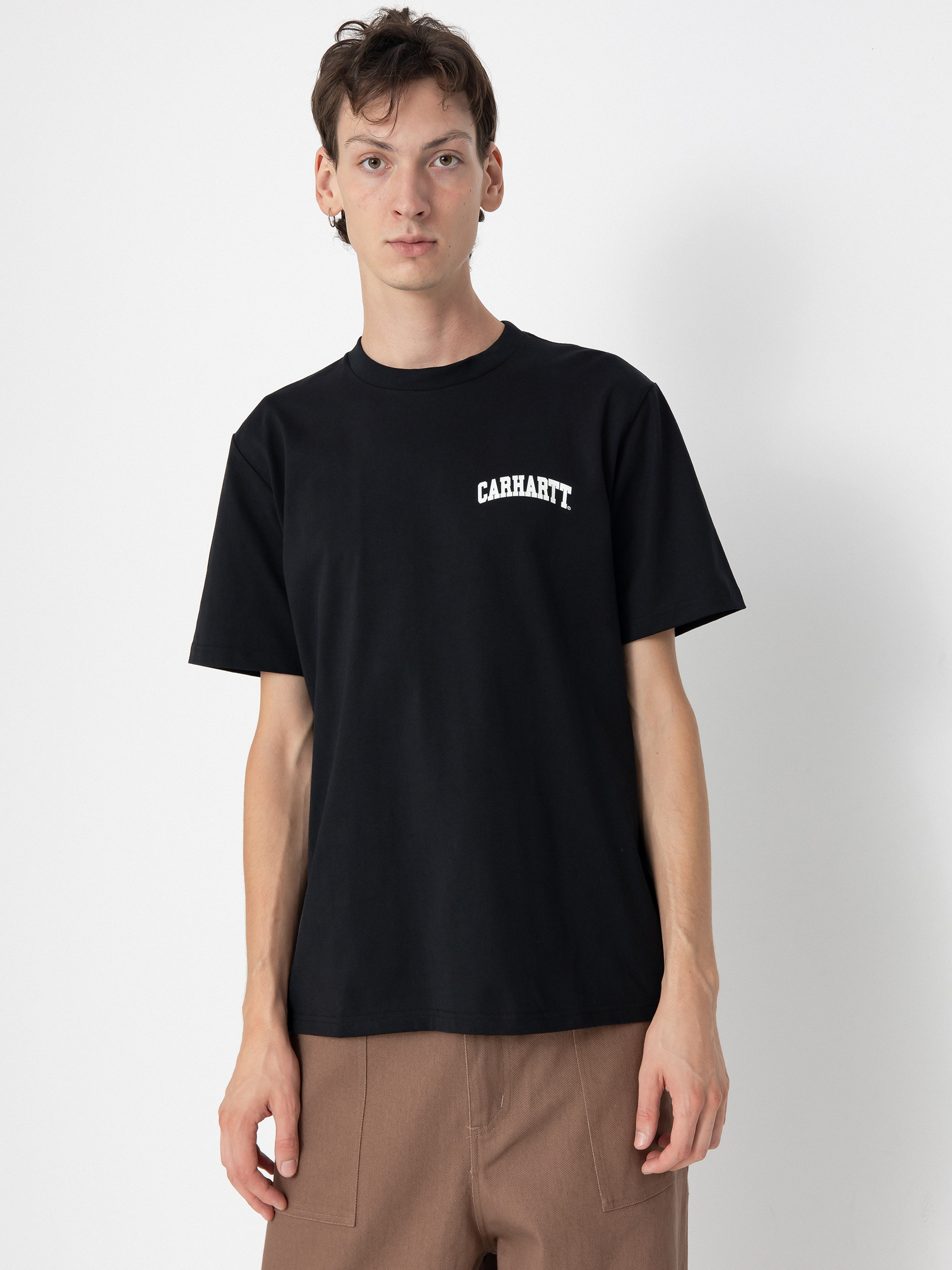 T-shirt Carhartt WIP University Script (black/white)