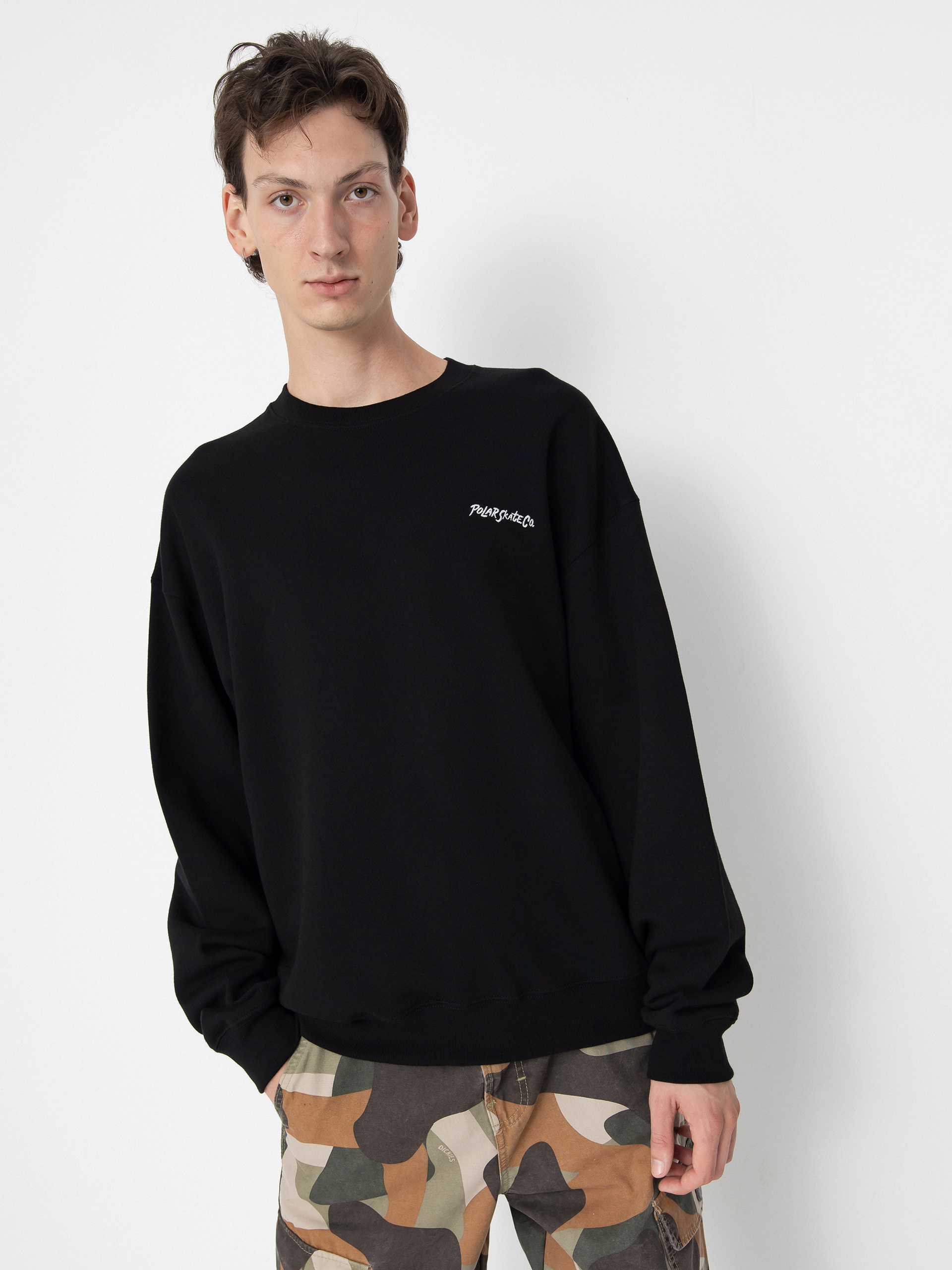 Bluza Polar Skate Dave Crewneck Surf Logo (black)