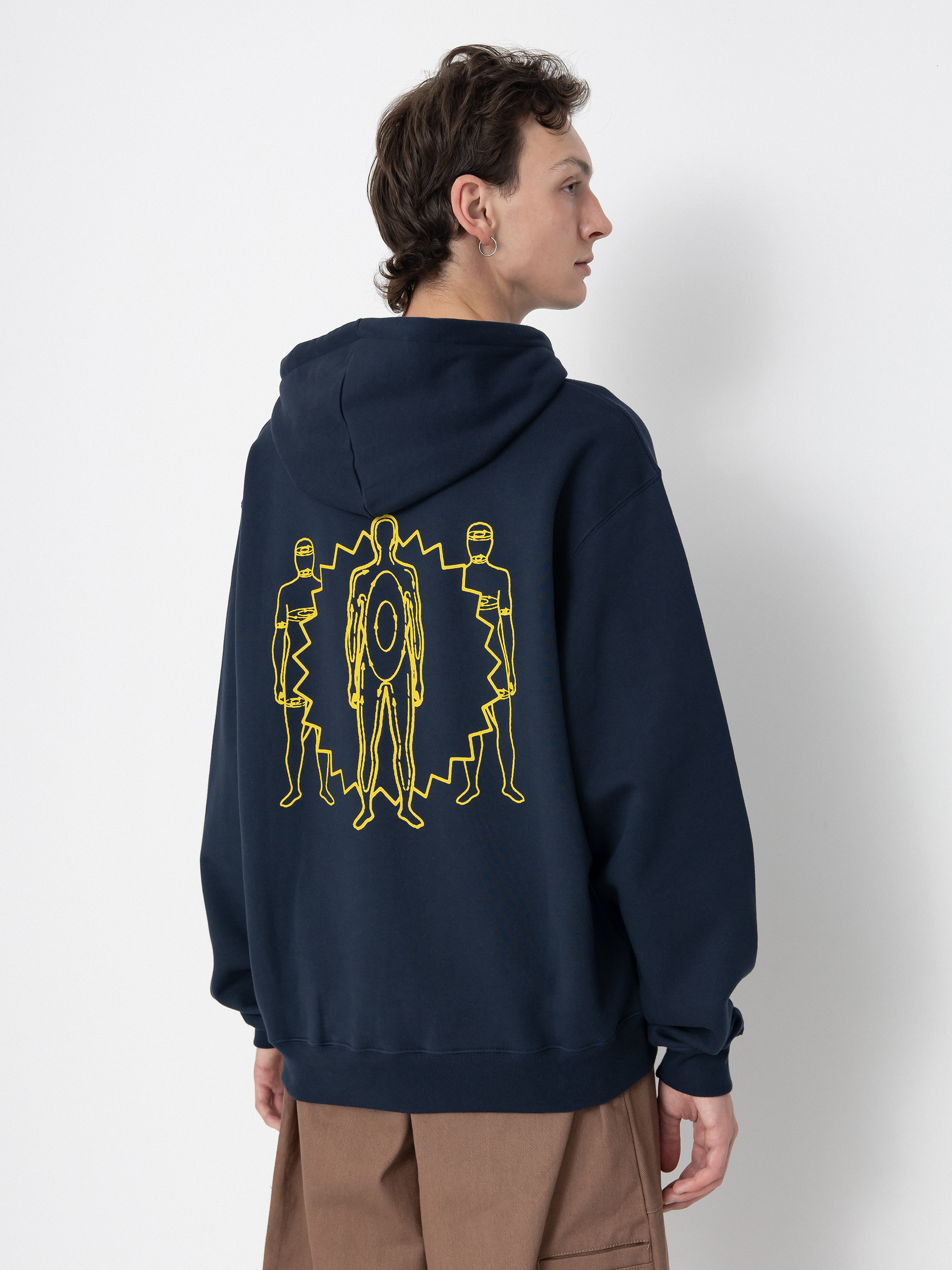 Bluza z kapturem Polar Skate Dave Hoodie Anyone Out There HD (new navy)