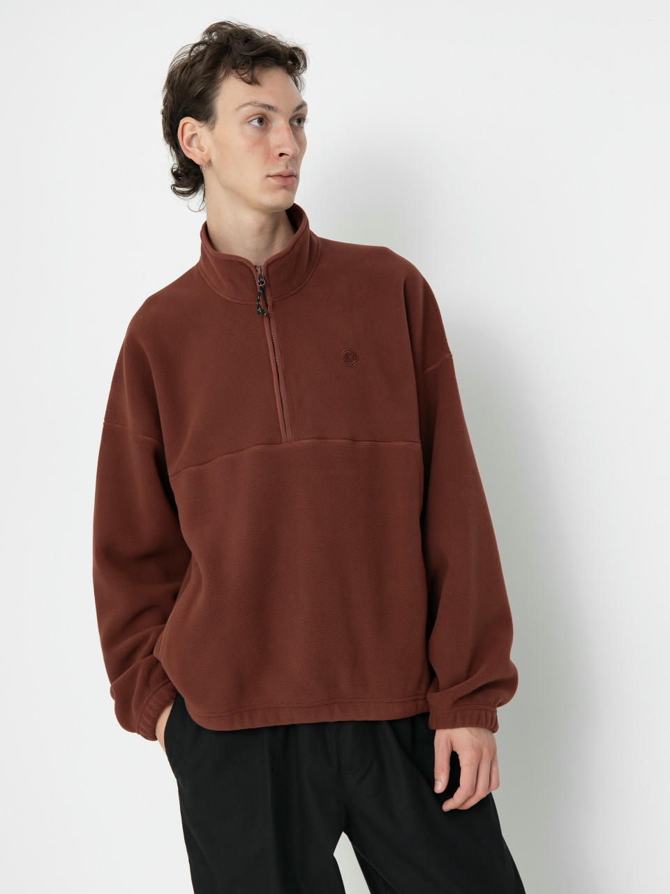 Bluza Polar Skate Ivan Half Zip (wine)