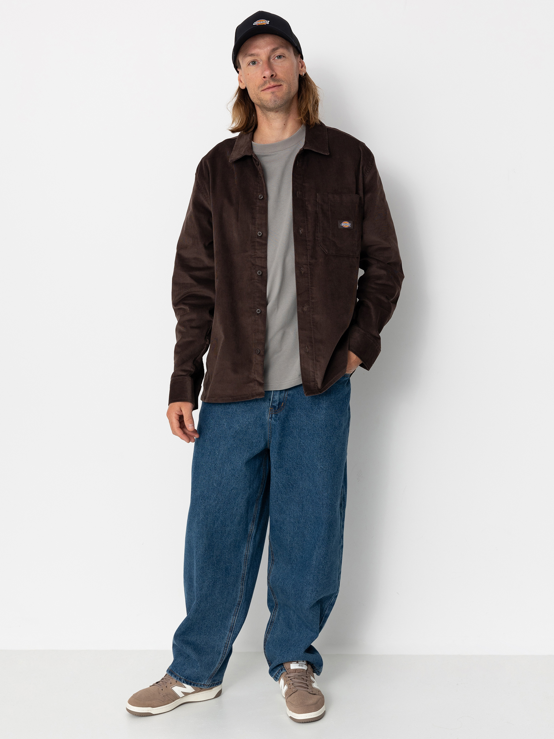 Koszula Dickies Corduroy (chocolate brown)